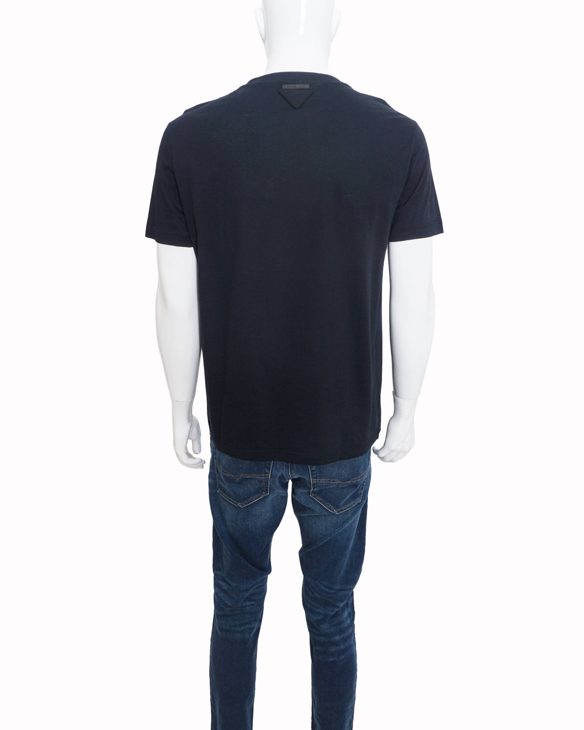 Prada Classic Black Crewneck Men's T-Shirt