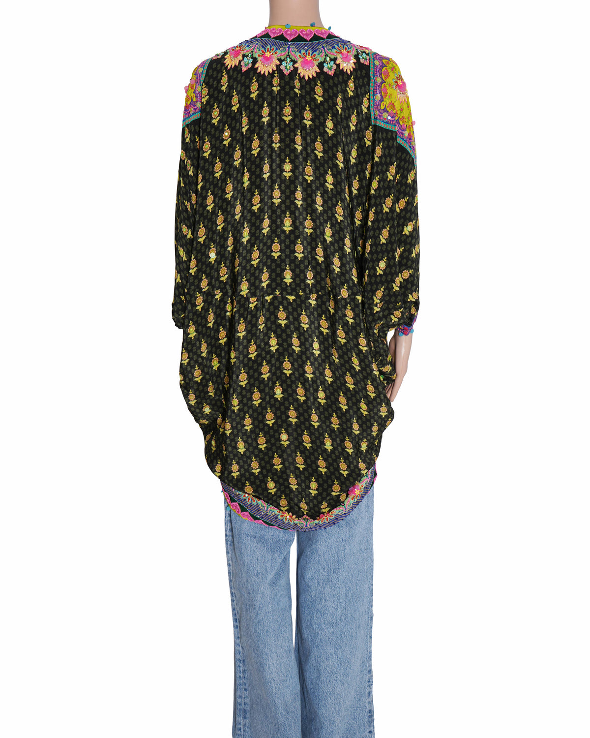 Siddhartha Bansal Olive Hand Embroidered Shrug