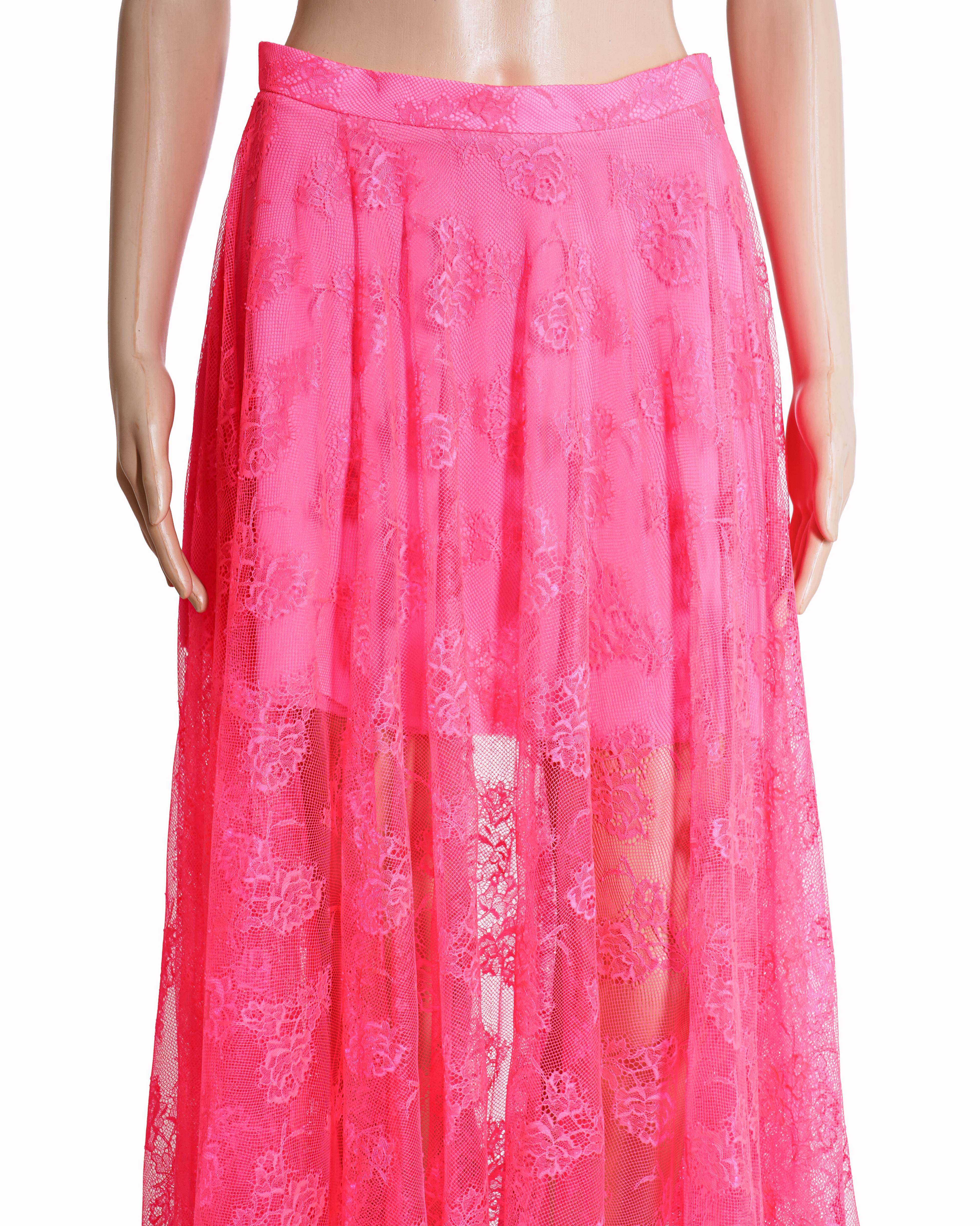 Christopher Kane Mid Length Mesh Skirt