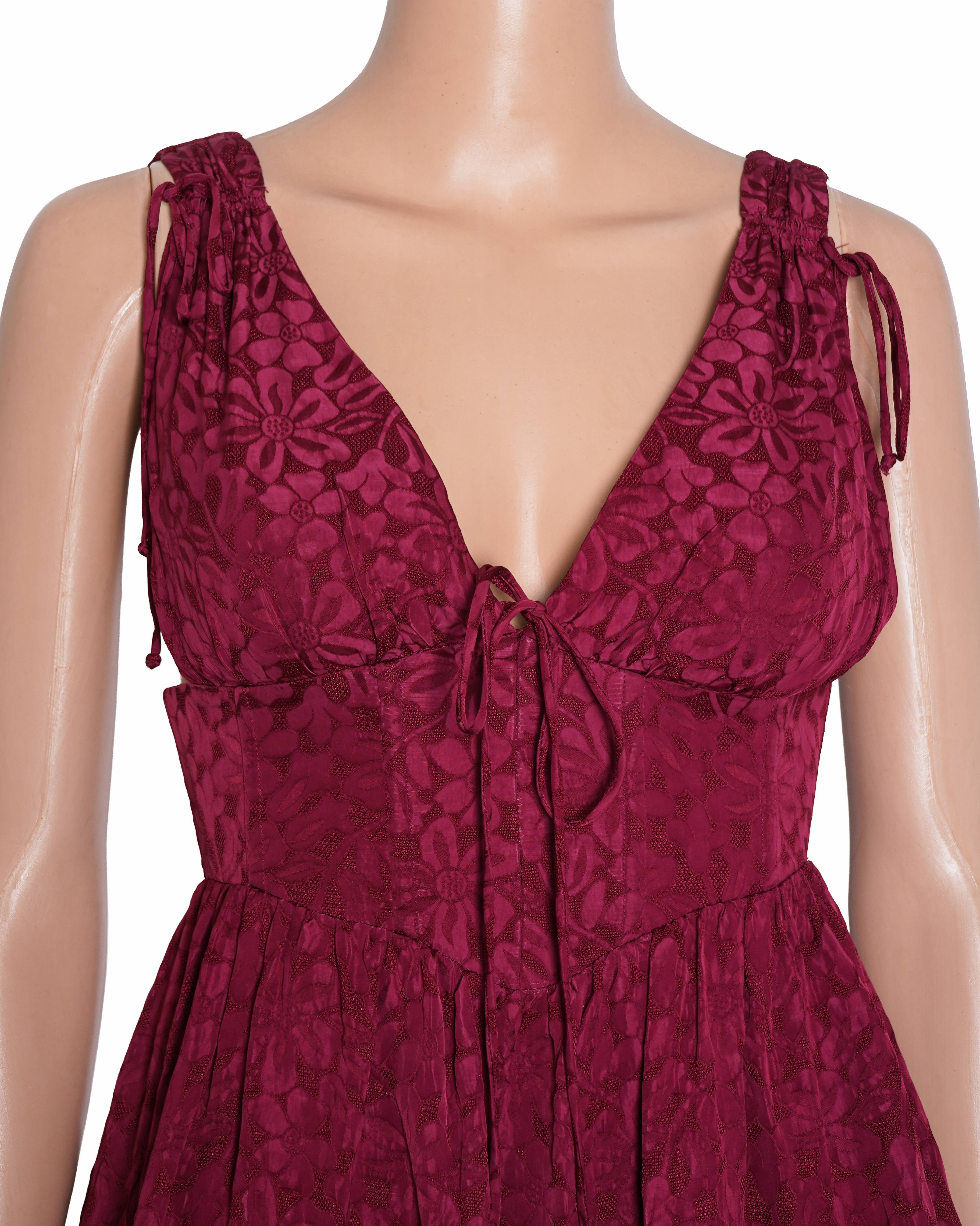 Michael Kors Printed Ruched Waist Dress