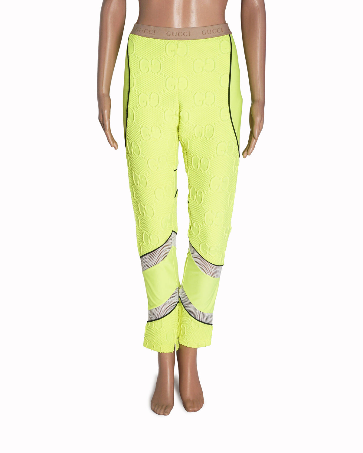 Gucci GG Stretch Jersey Leggings Fluorescent Yellow
