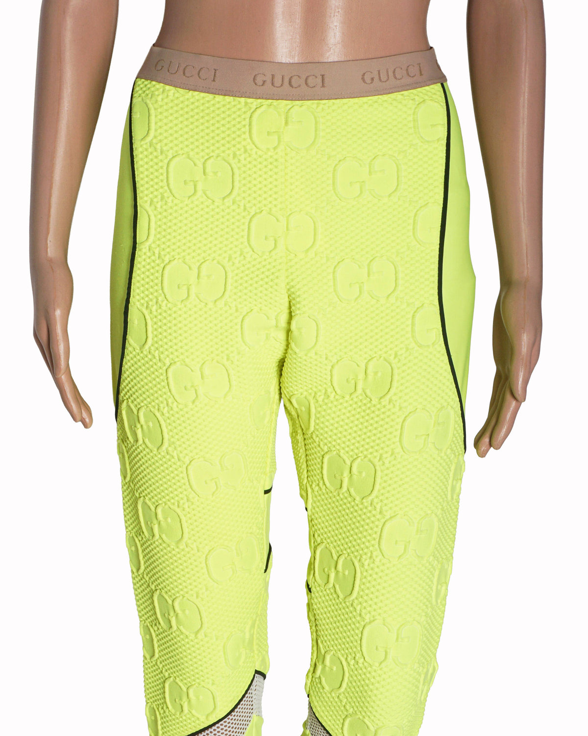 Gucci GG Stretch Jersey Leggings Fluorescent Yellow