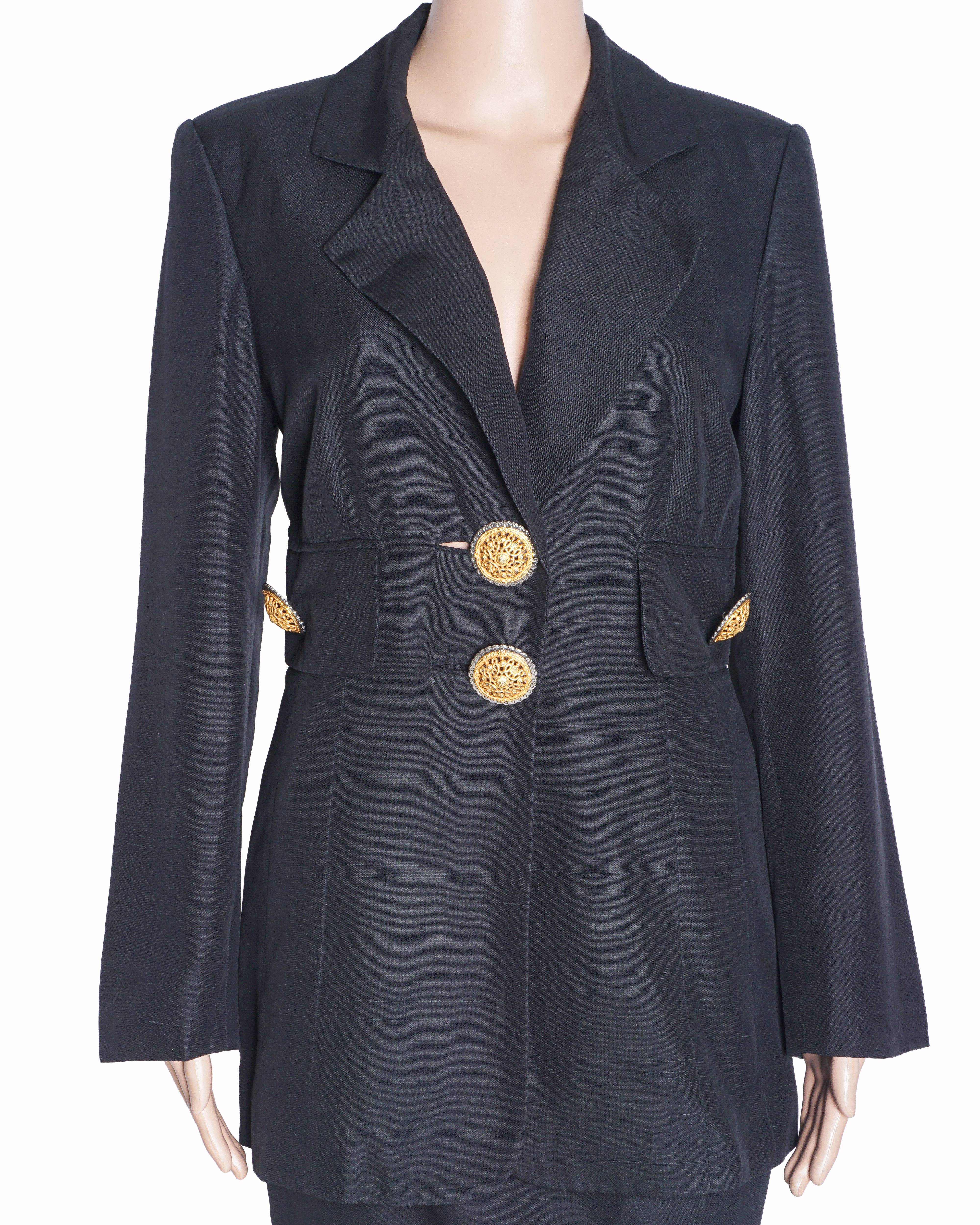 Christian Dior Black blazer and skirt set