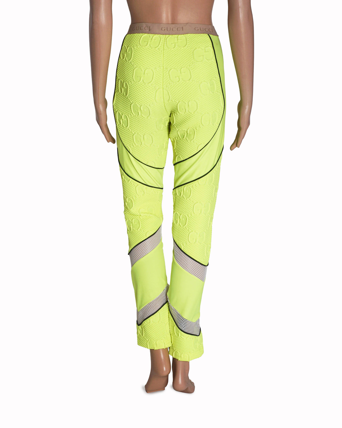 Gucci GG Stretch Jersey Leggings Fluorescent Yellow