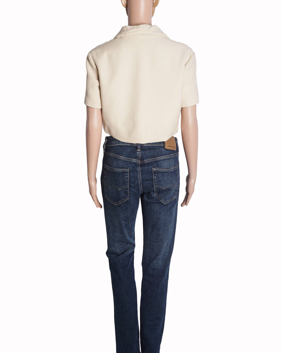 Gucci Cream Short-Sleeve Cropped Jacket