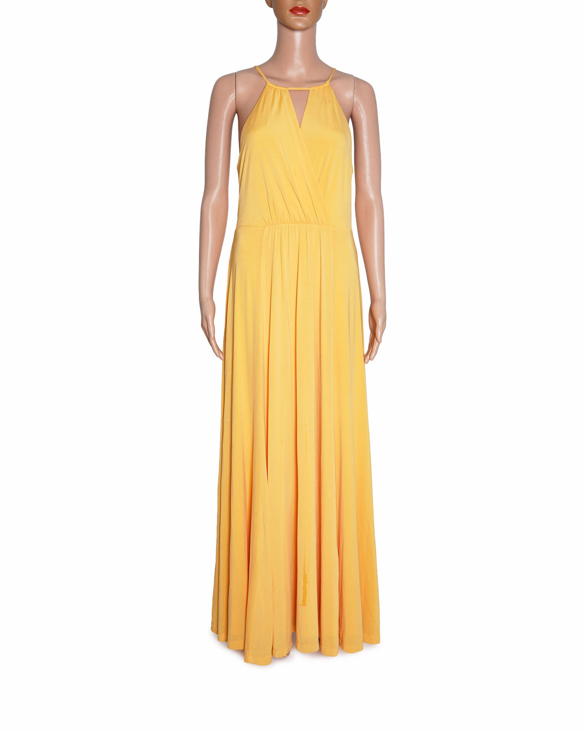 Ann Taylor Vibrant Yellow Mari Halter Neck Maxi Dress | Authentic Pre-Loved My Almari Ann Taylor Vibrant Yellow Mari Halter Neck Maxi Dress | Authentic Pre-Loved My Almari