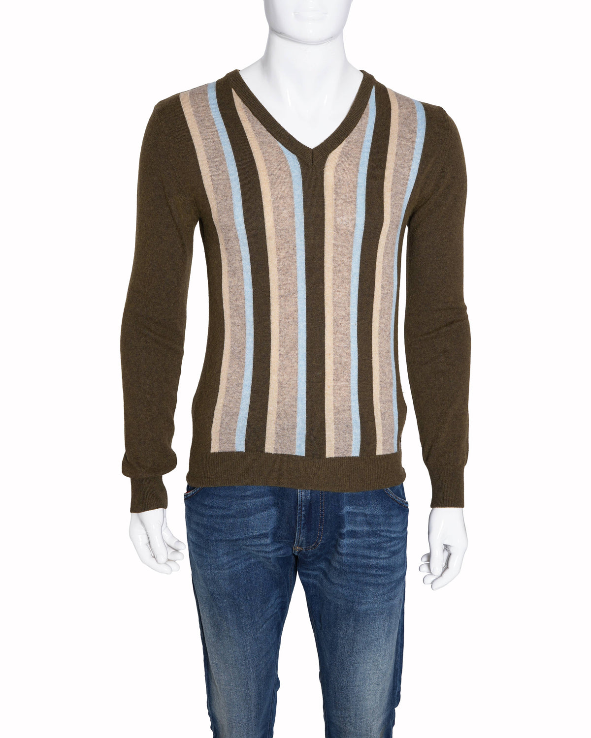 Dolce & Gabbana vintage green striped pullover