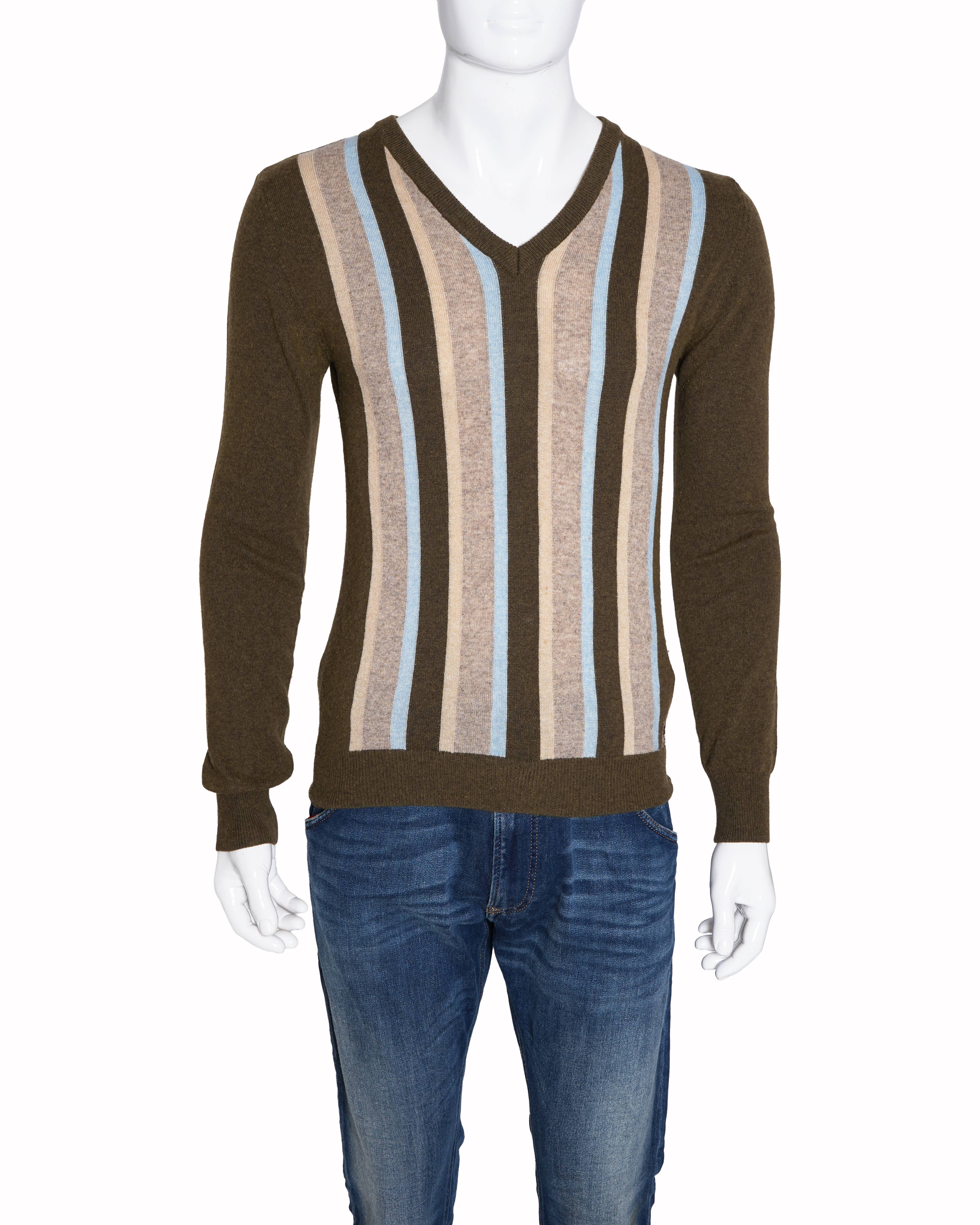 Dolce & Gabbana vintage green striped pullover