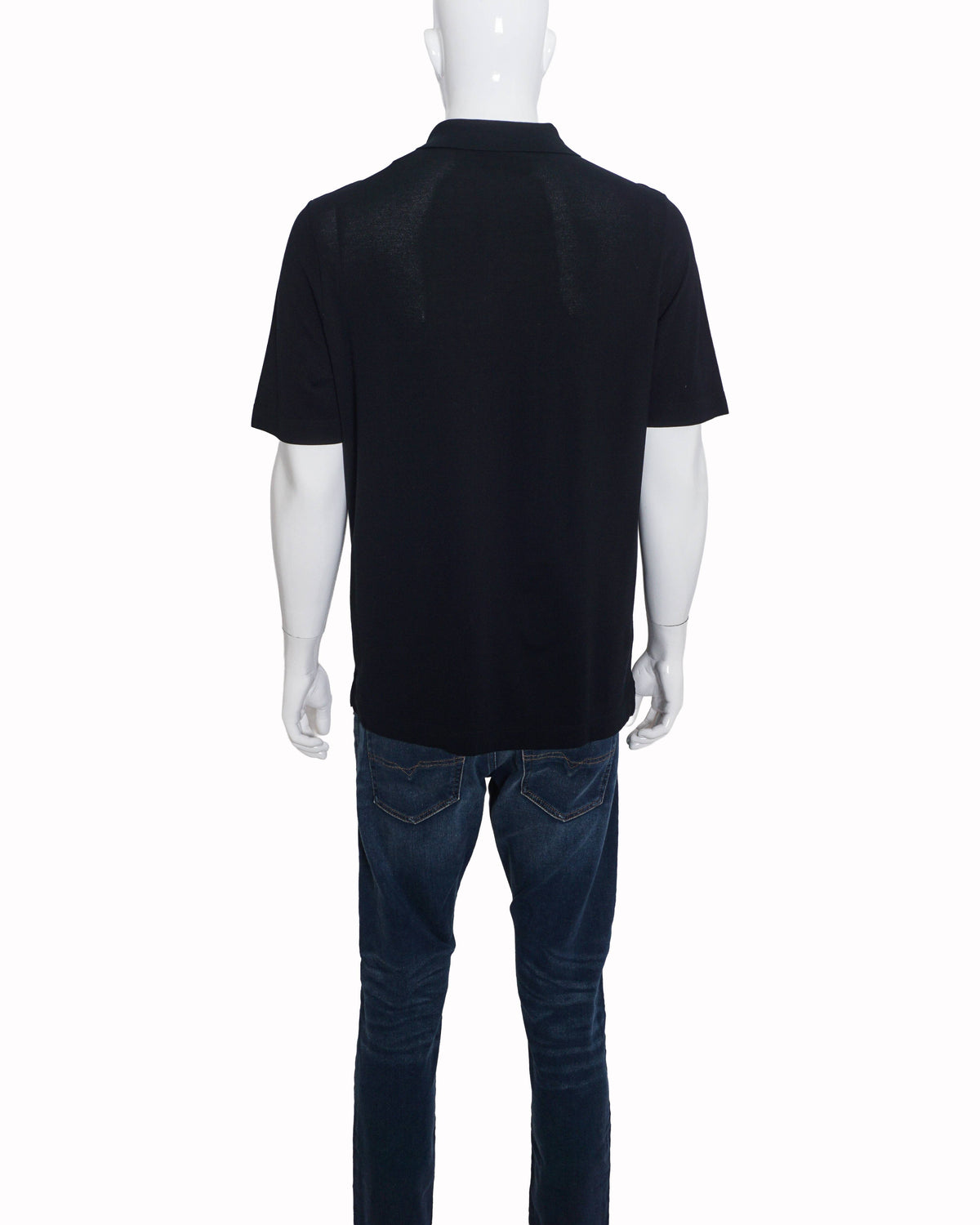 Hermès Classic Black Cotton Pocket Polo T-Shirt
