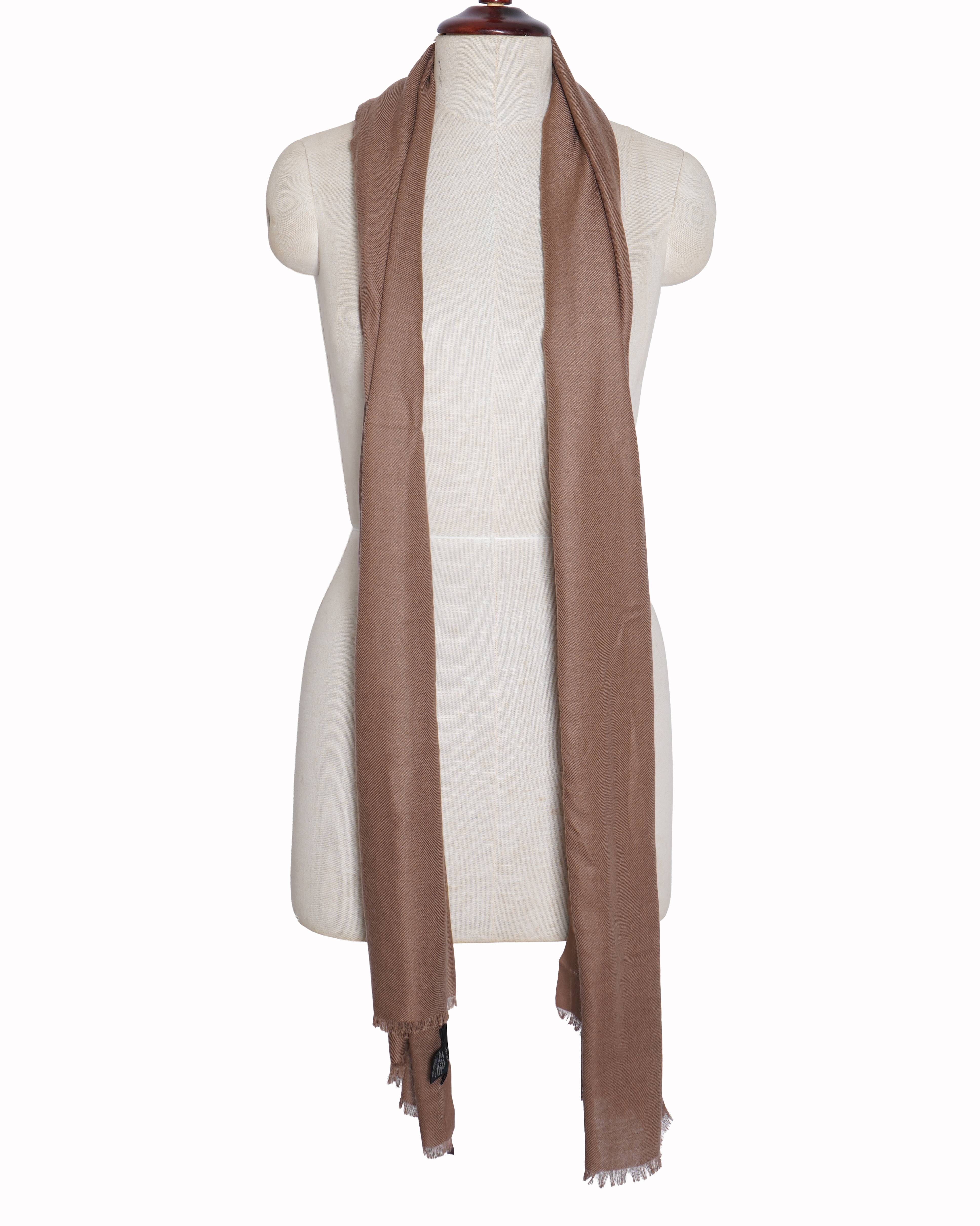 New Dunhill brown cashmere scarf