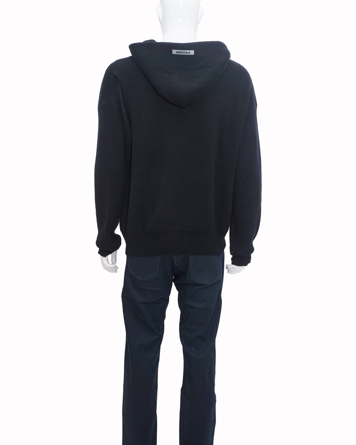 Essentials Fear of God Knit Pullover Hoodie Black