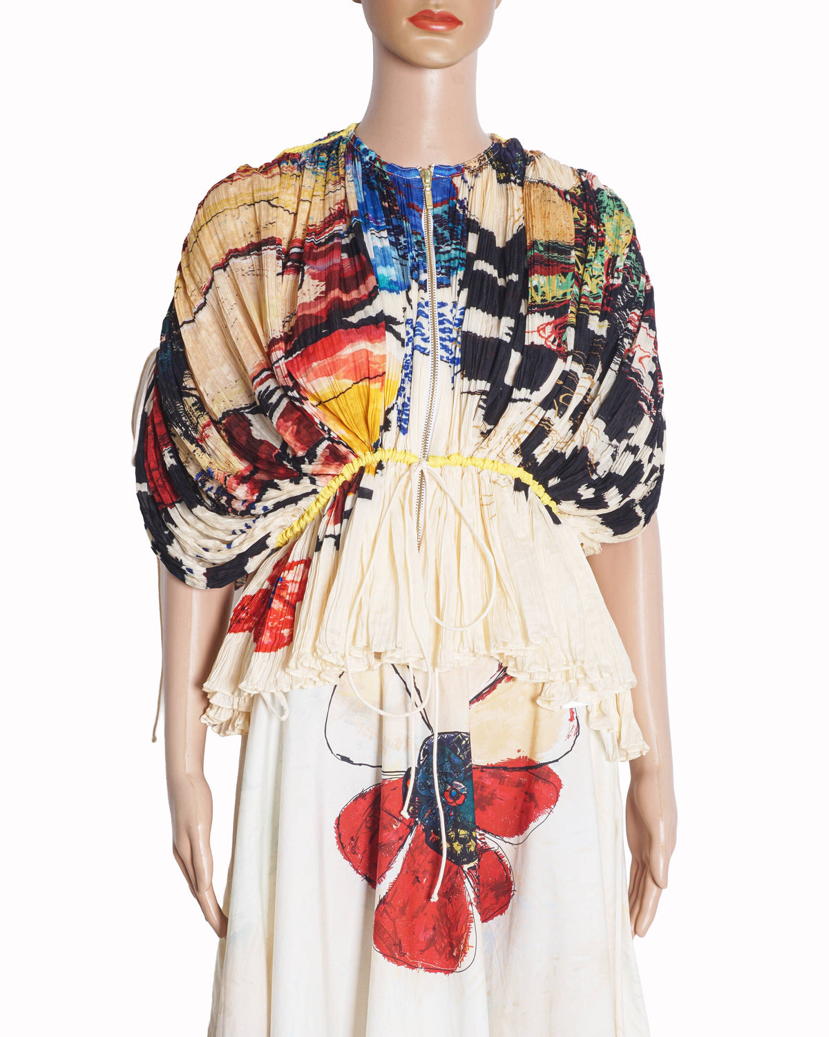 Dolce & Gabbana Carretto Print Cotton Crop Top, Shorts & Hairband Set