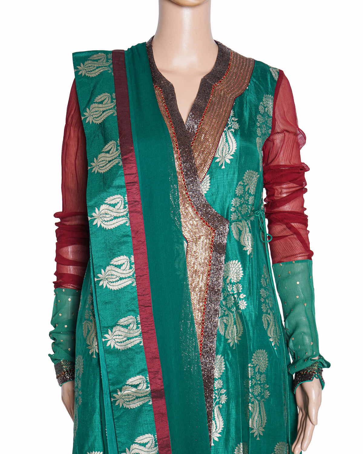Pankaj & Nidhi Embroidered Angrakha Suit Set