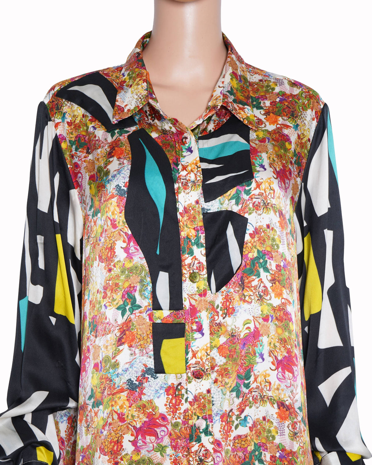 AK-OK by Anamika Khanna 
Pleated Short Shirt Dress