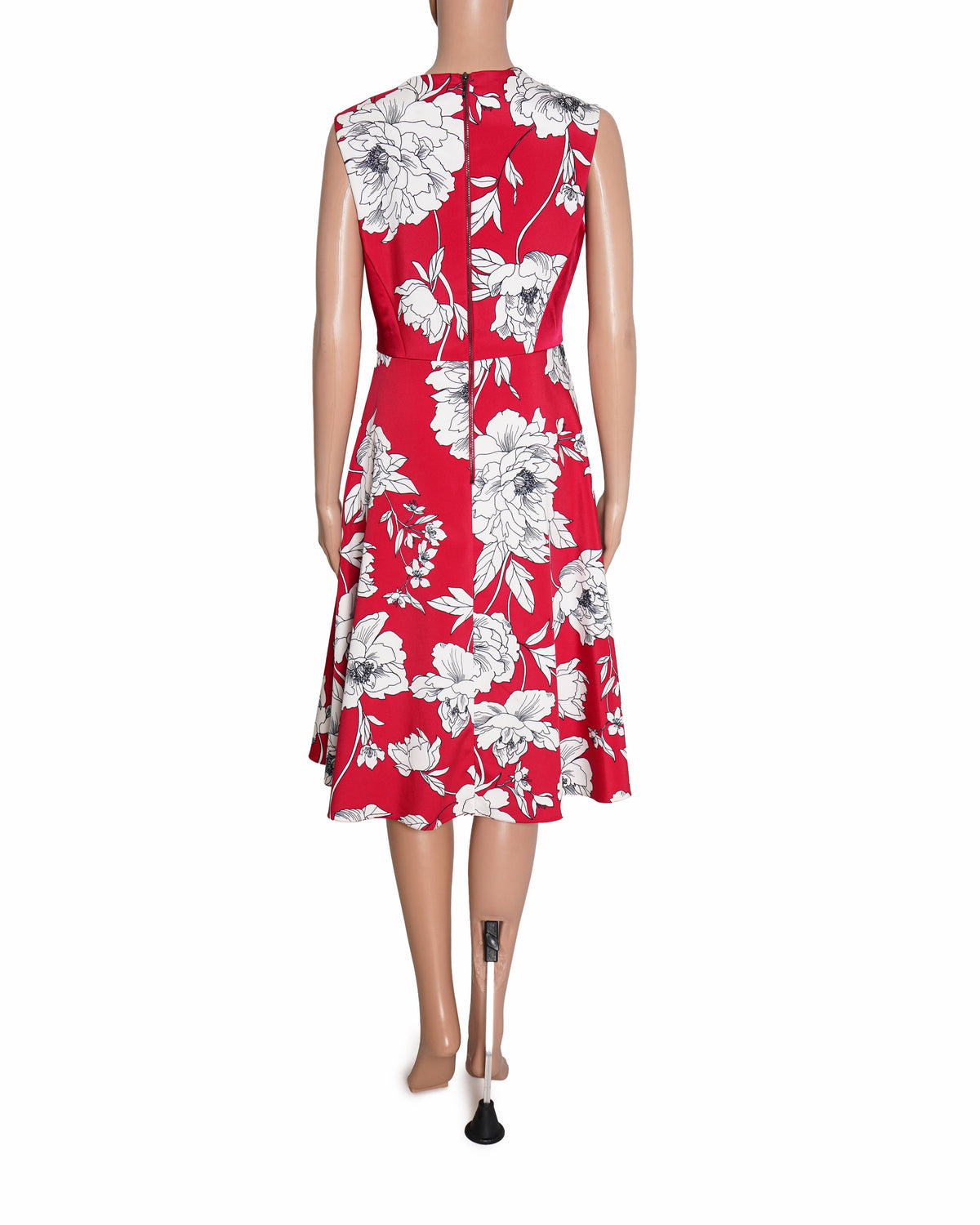 Phase Eight Floral Printed Dress In Red