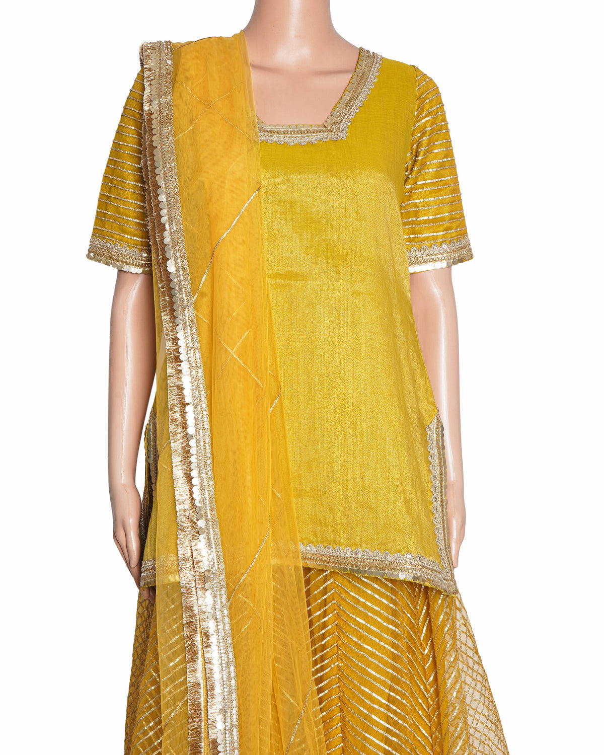 Seeaash Gota Amber Sharara Set