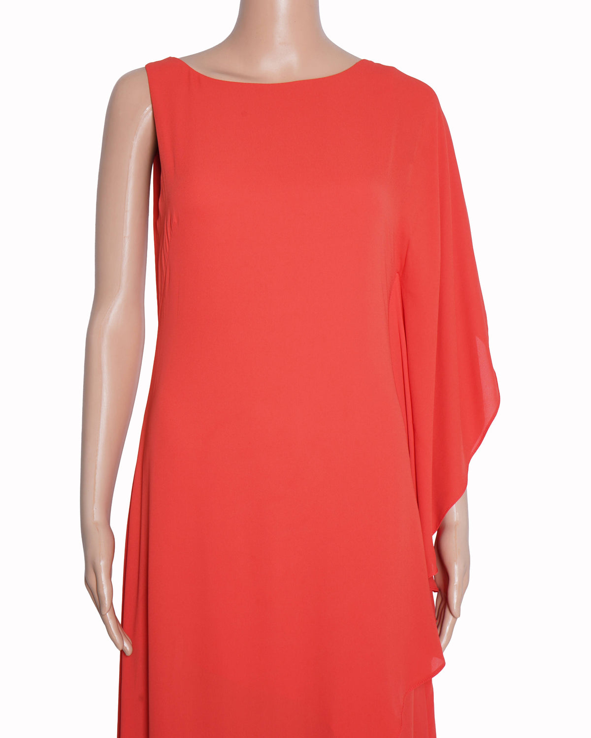 BCBG Max Azria coral assymetric dress