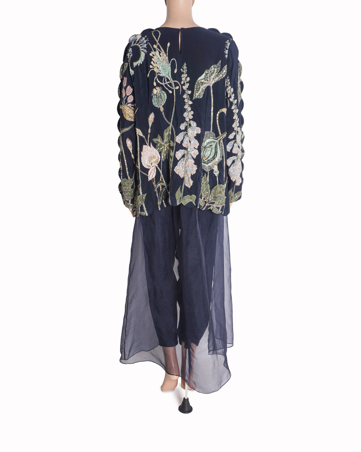 Payal Singhal Navy Blue Embroidered Kurta Set