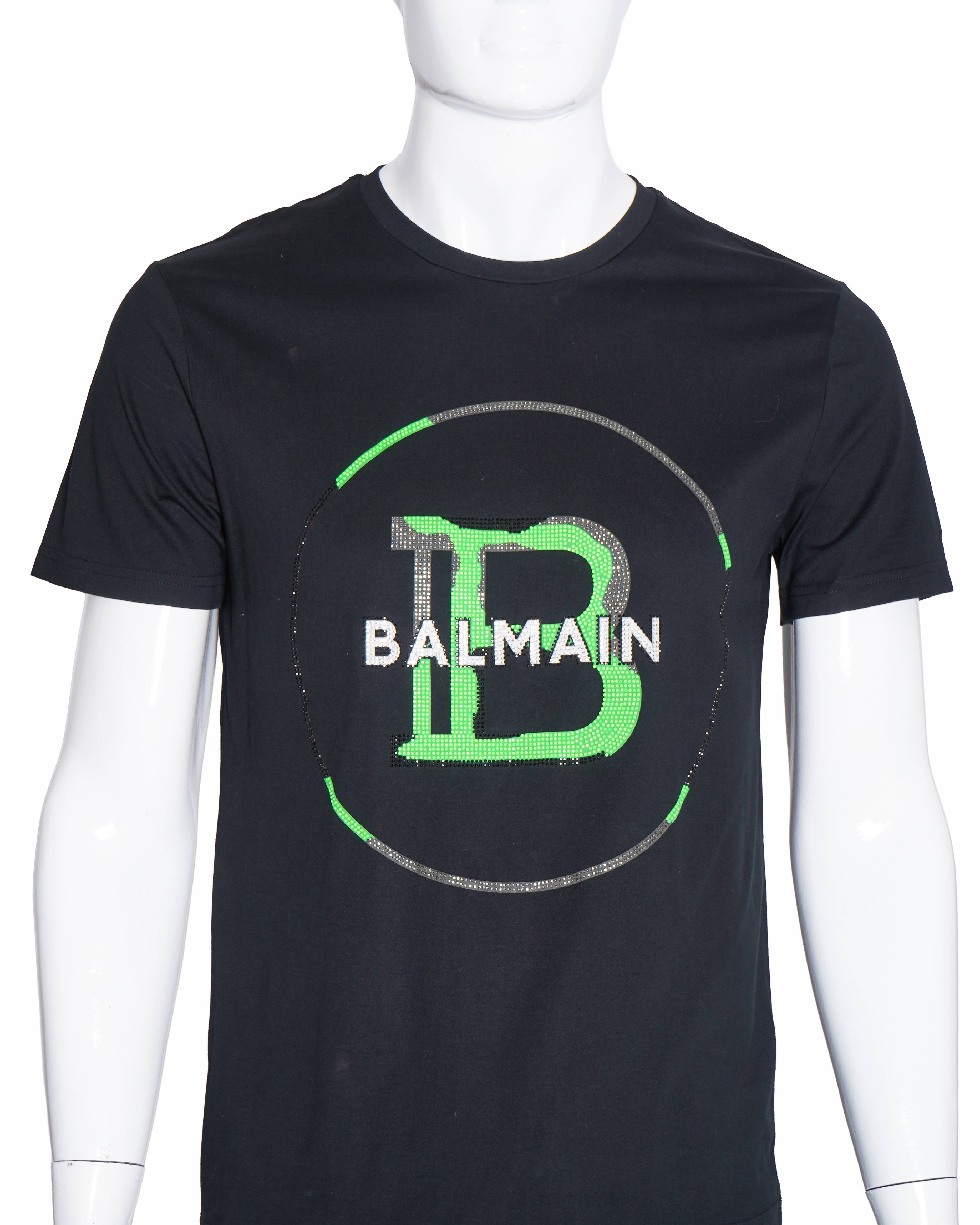 Balmain Logo-embroidered Piqué Cotton Polo T-Shirt