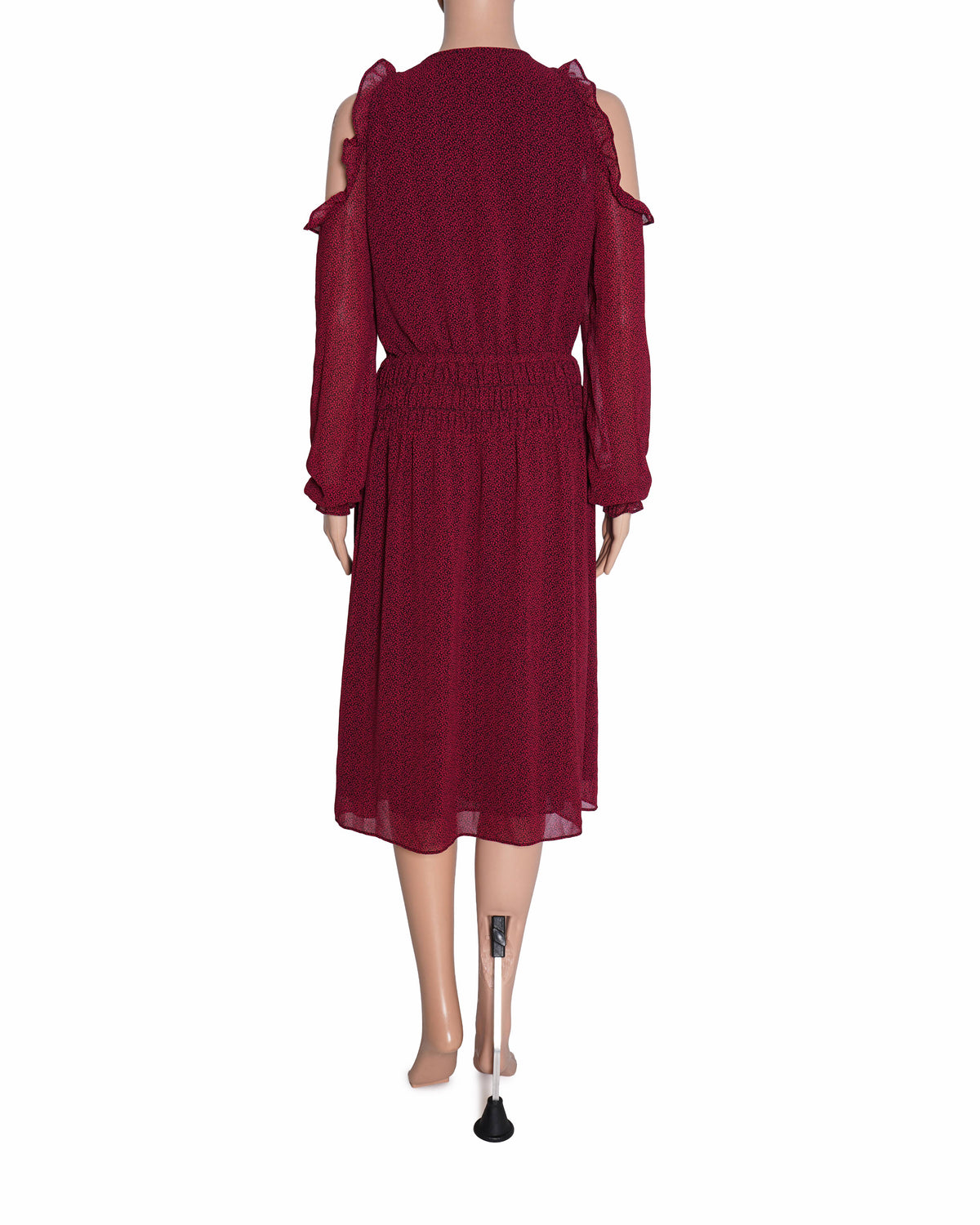 Michael Kors Printed Ruched Waist Dress