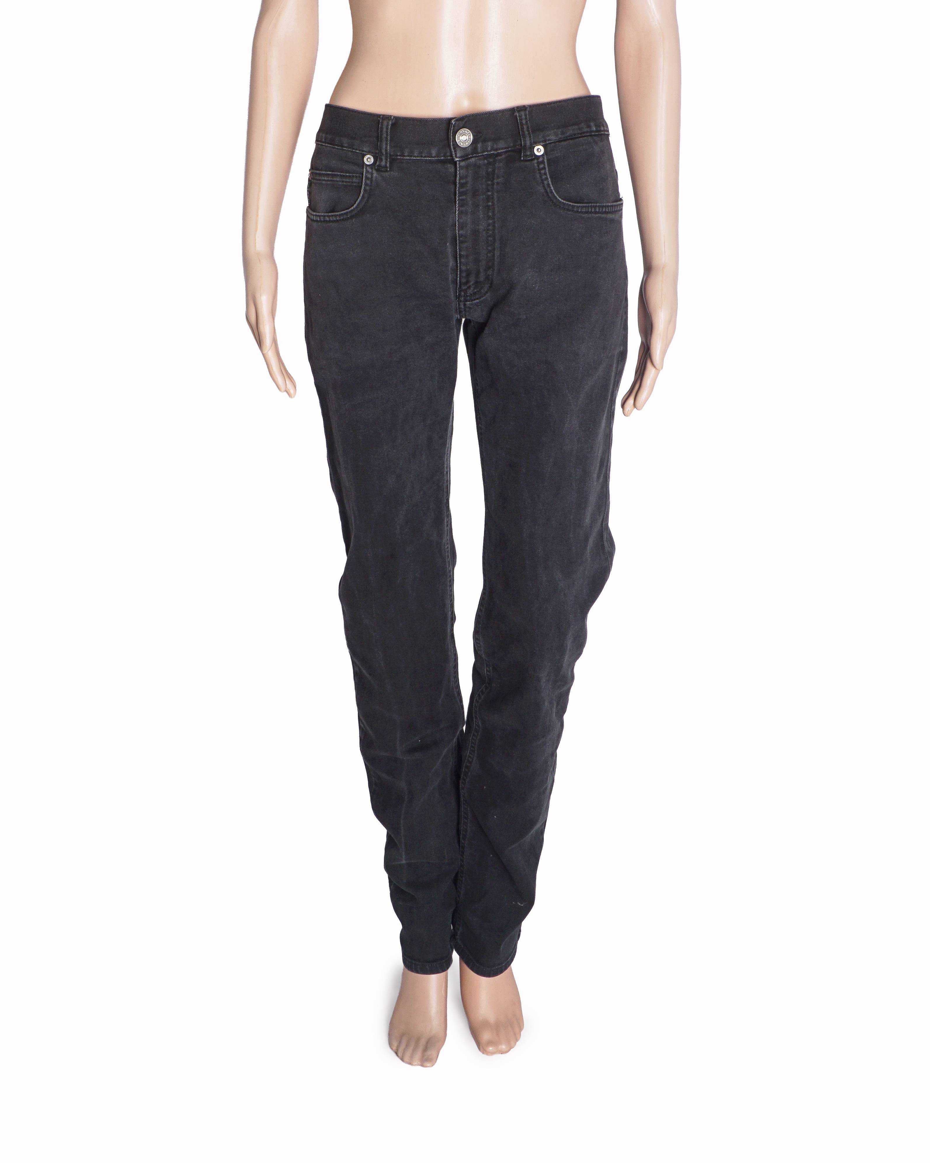 Versace Washed Black Denim Jeans