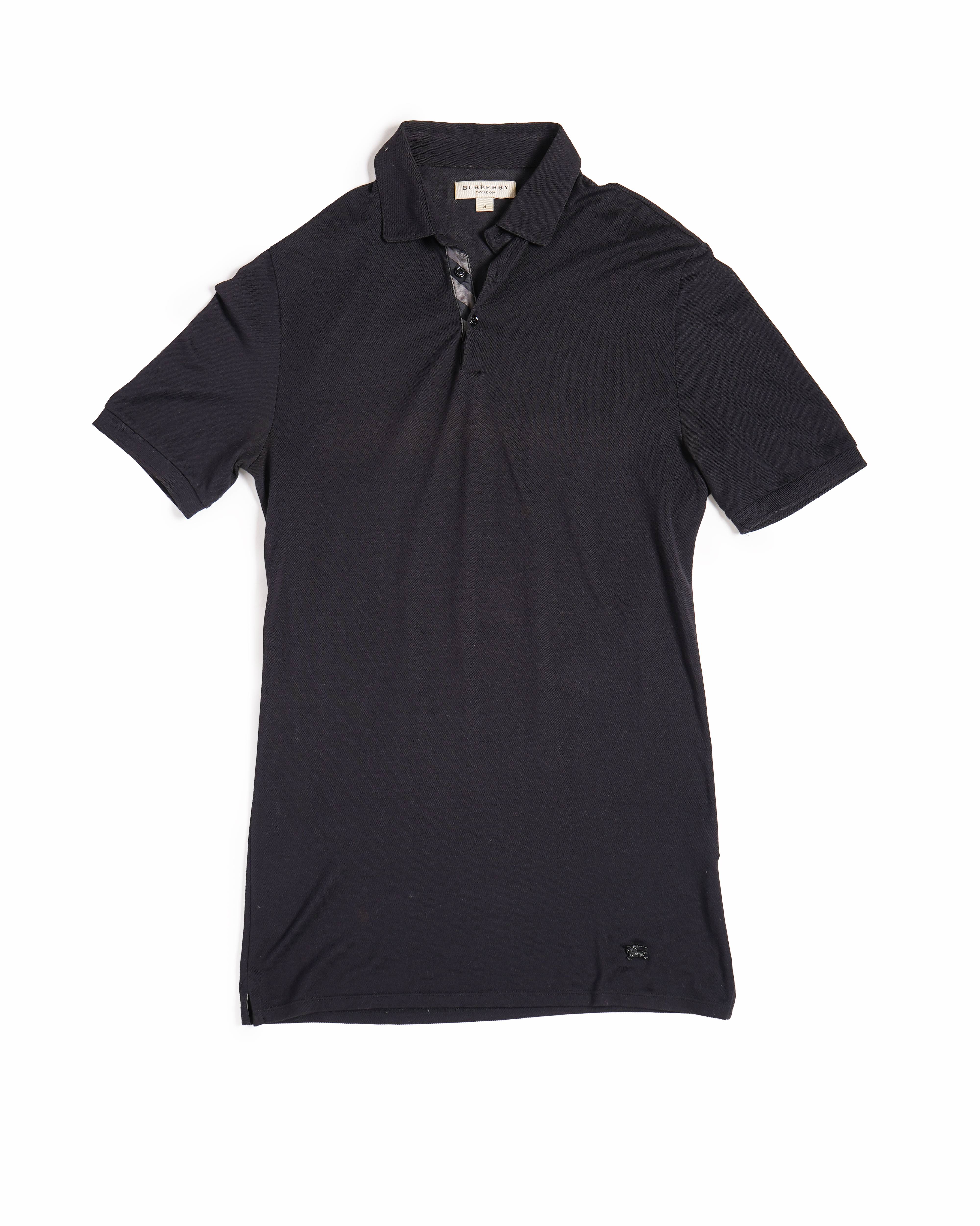 Burberry Men's Polo T-shirt in Black