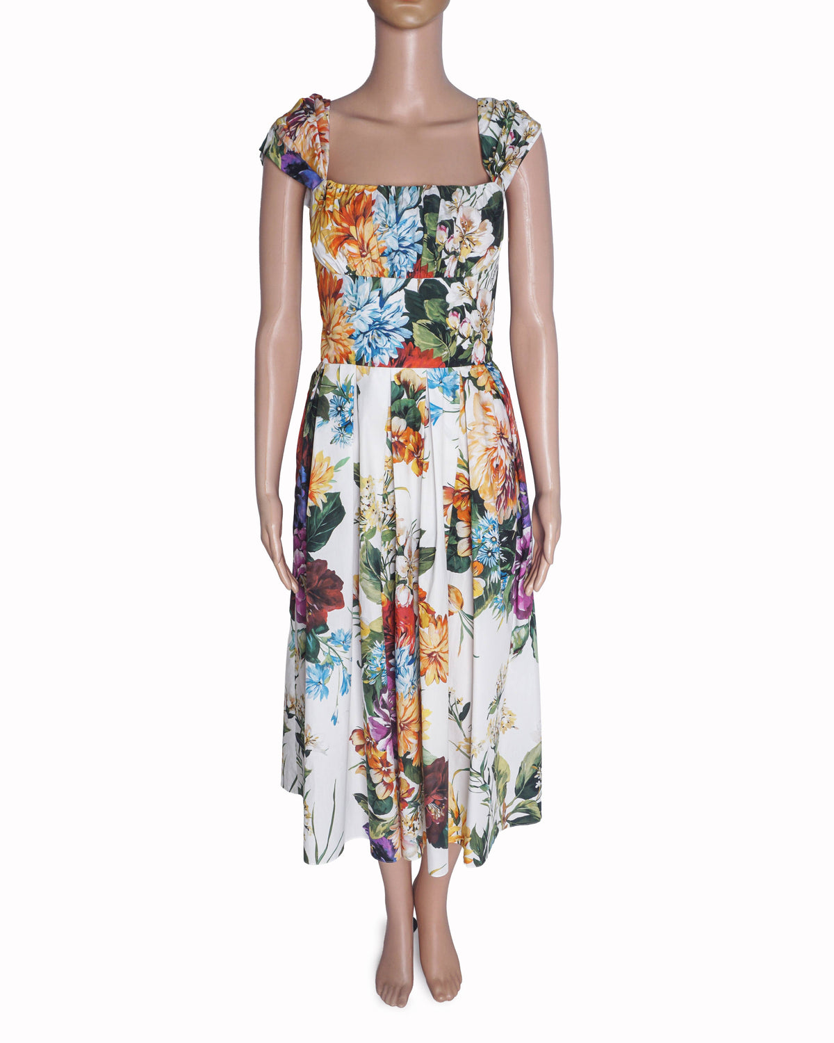 Dolce & Gabbana Floral-Print Midi Dress