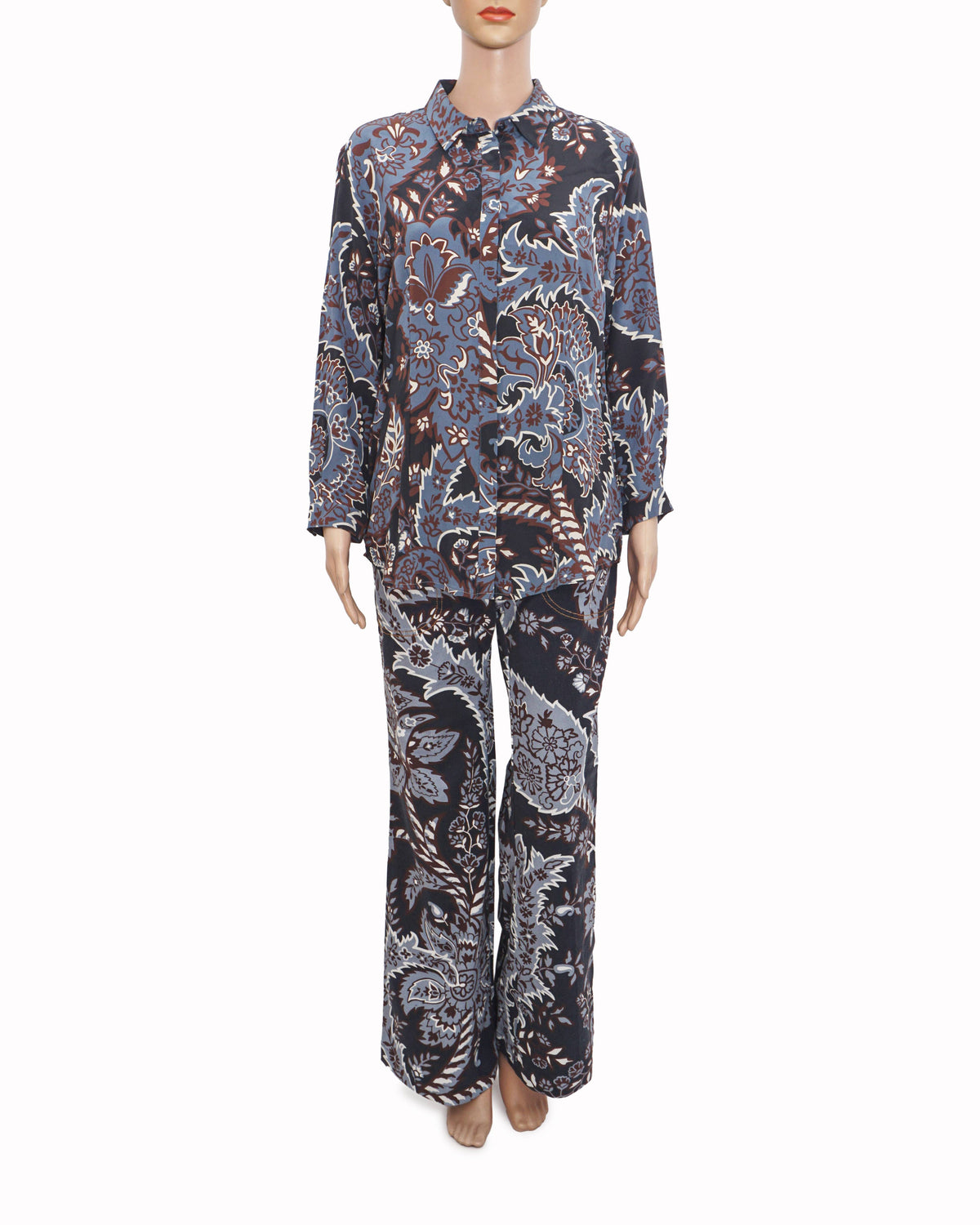 Etro Paisley Printed Silk Co-Ord Set