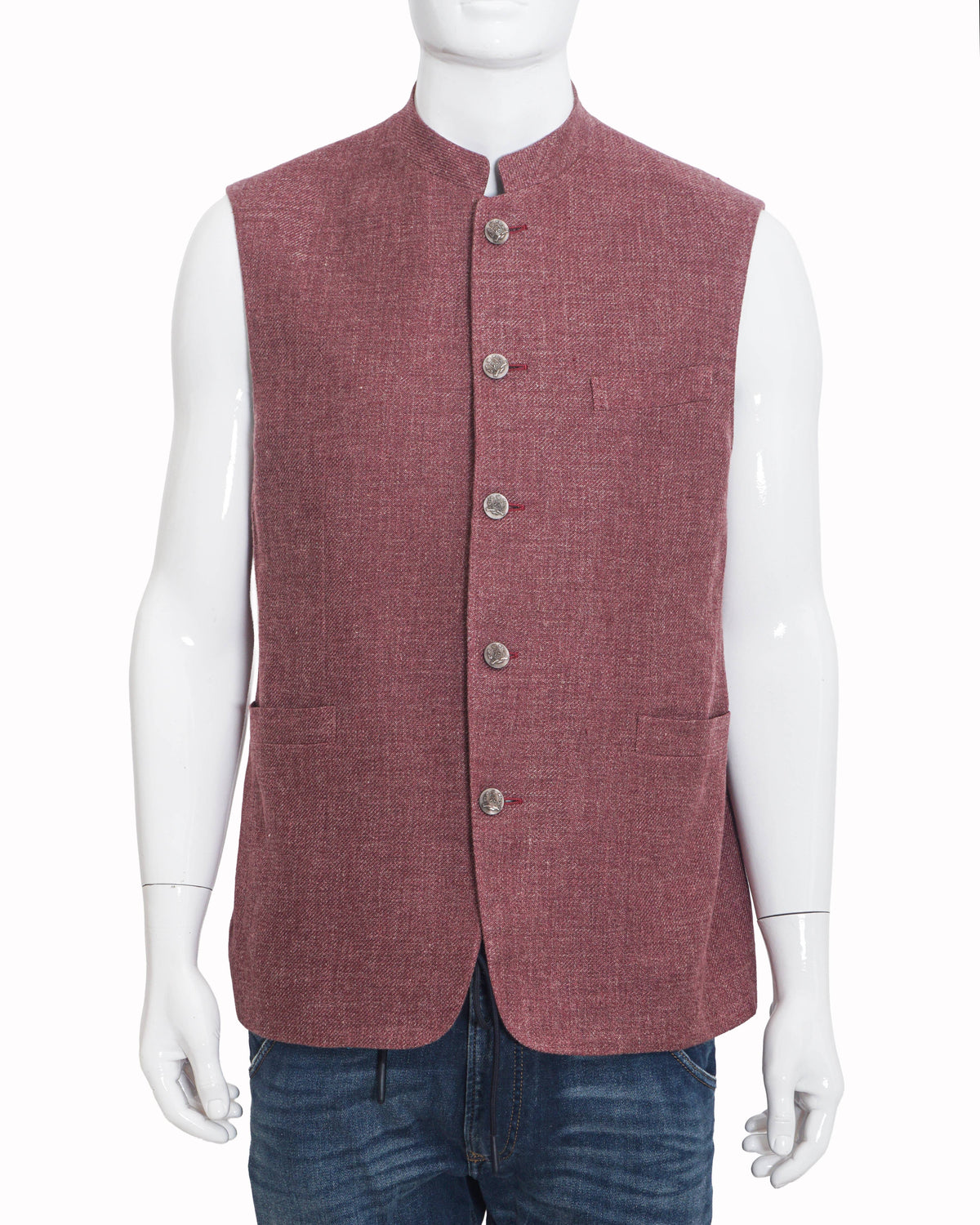 Corneliani Rose Pink Textured Summer Bundi Jacket