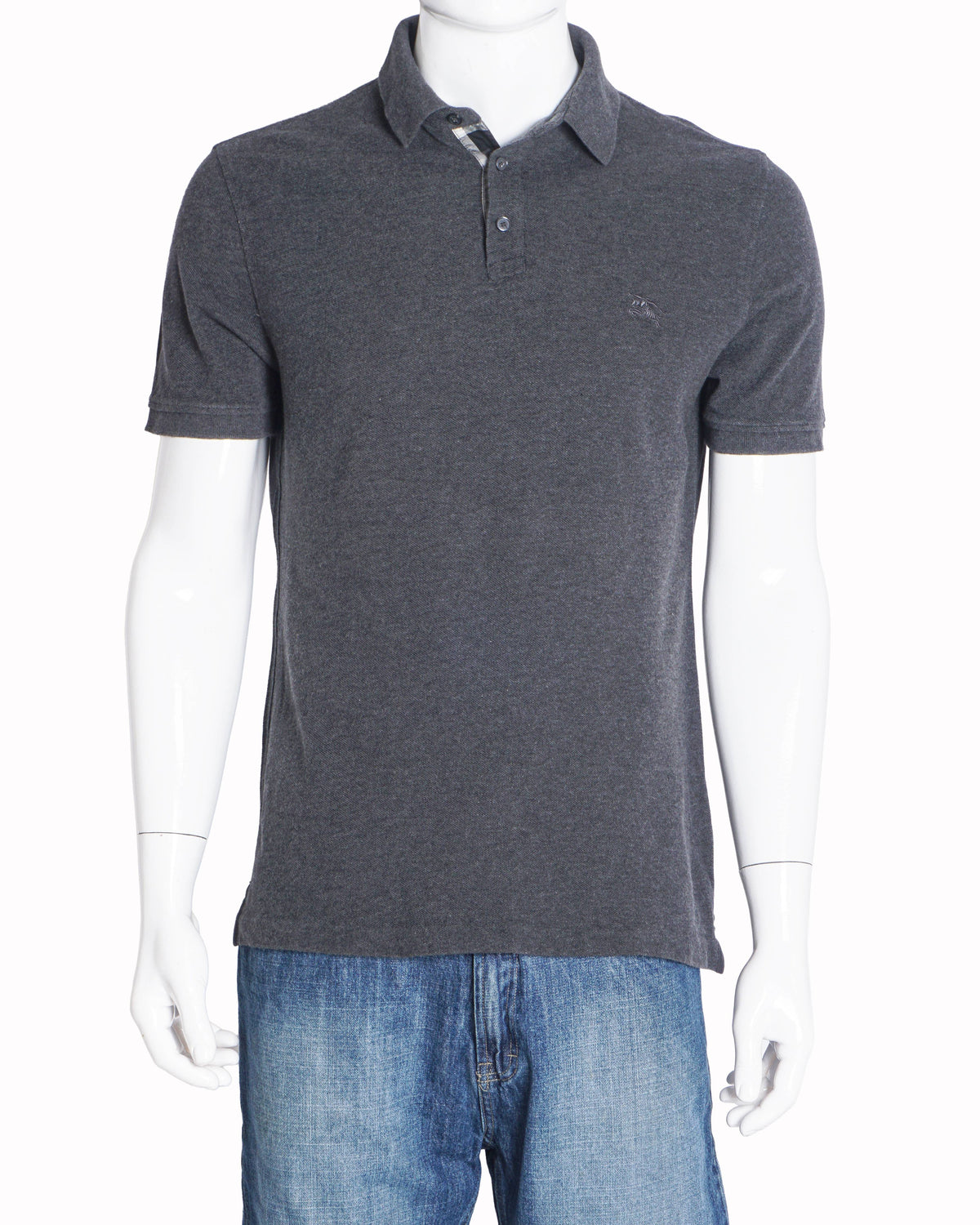 Burberry Grey Vintage Polo T-Shirt