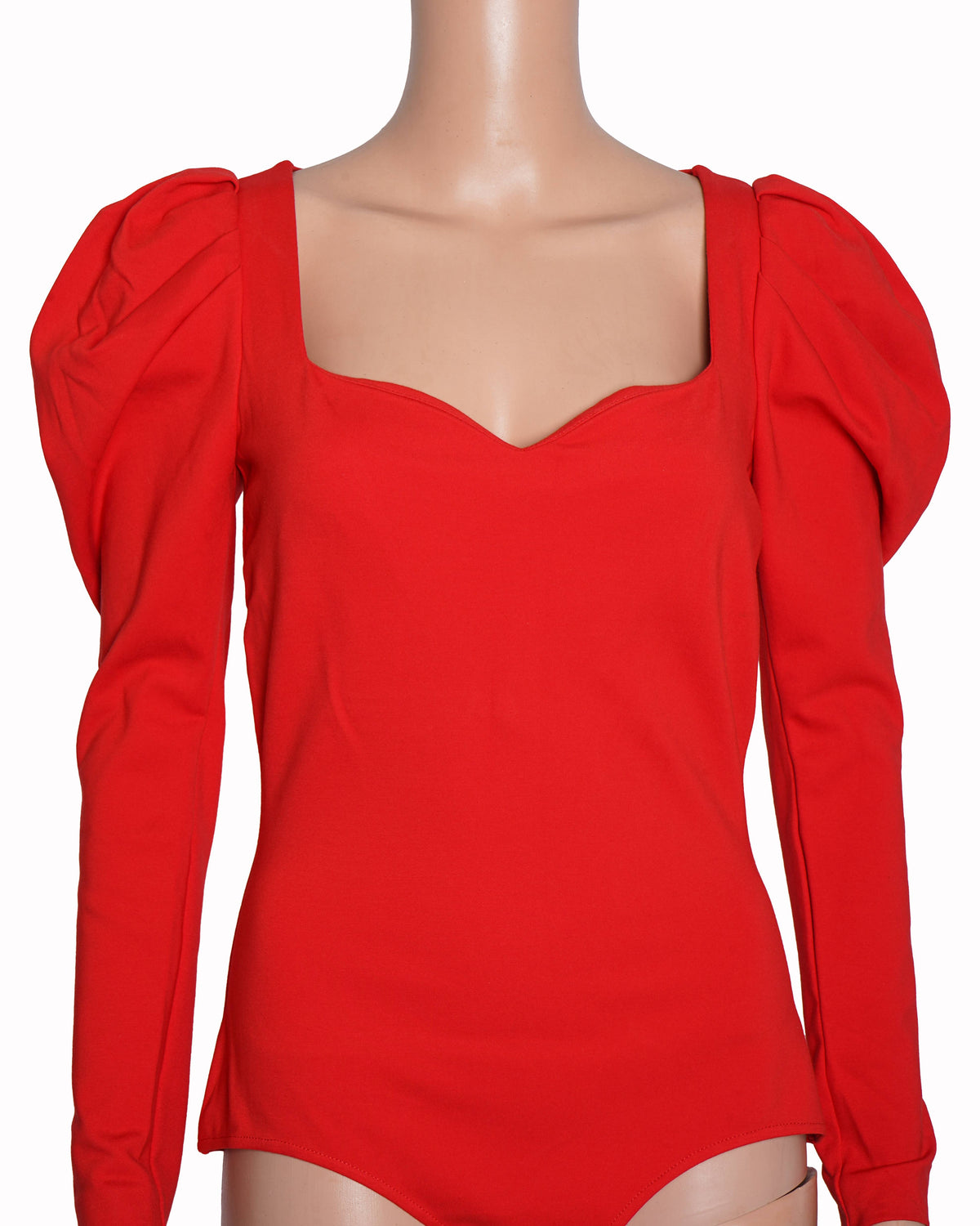 Alexander McQueen Red Bodysuit top