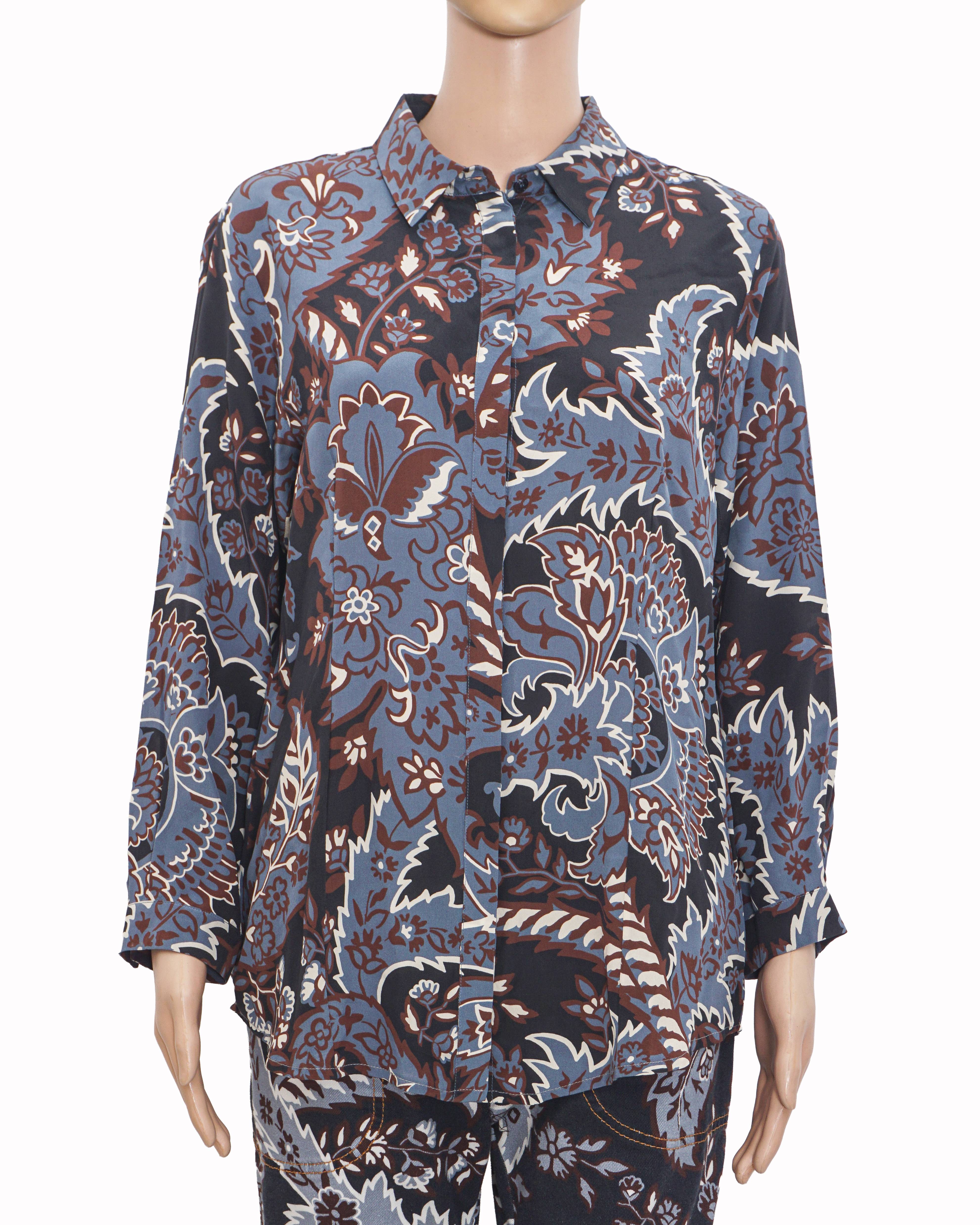 Etro Paisley Printed Silk Co-Ord Set