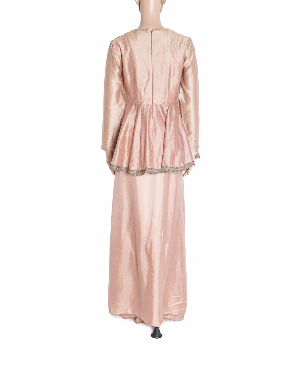Jayanti Reddy Blush Pink Silk Peplum & Dhoti Skirt Set