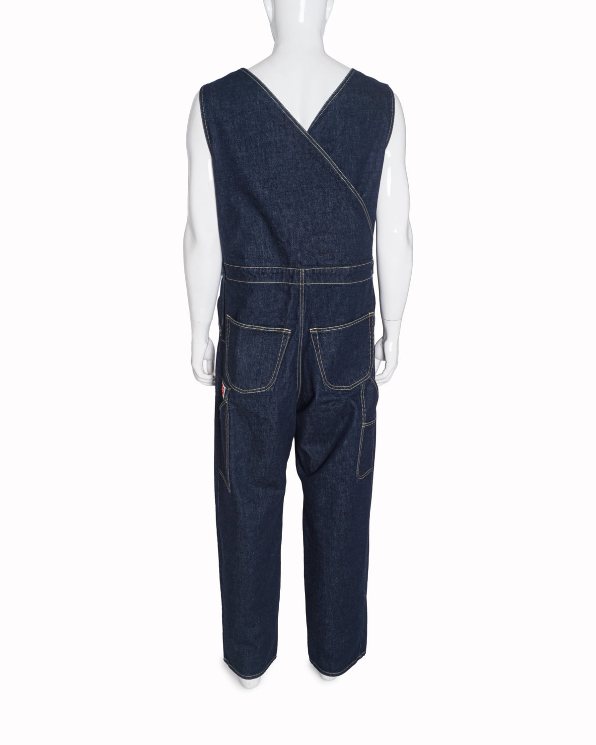 Kenzo Ink Nonstretch Denim Boke Flower Overalls Jumpsuit