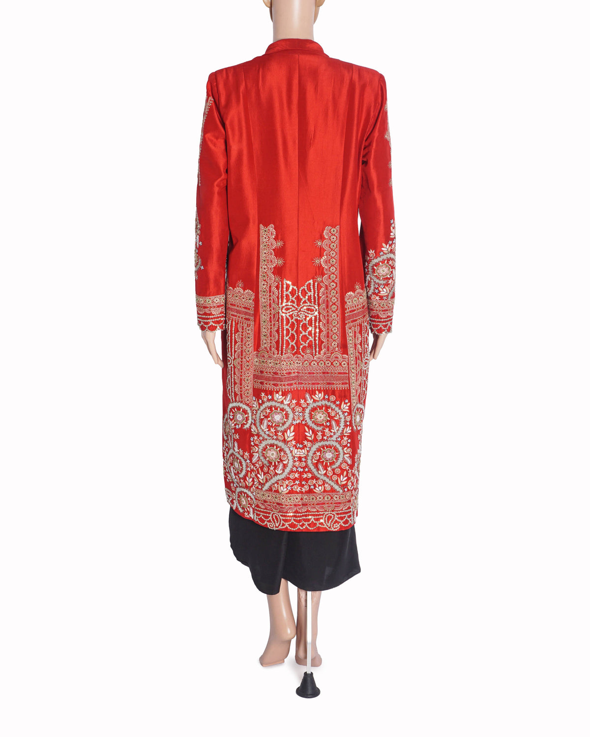 Anamika Khanna Red Embroidered Jacket & Slip Dress Set