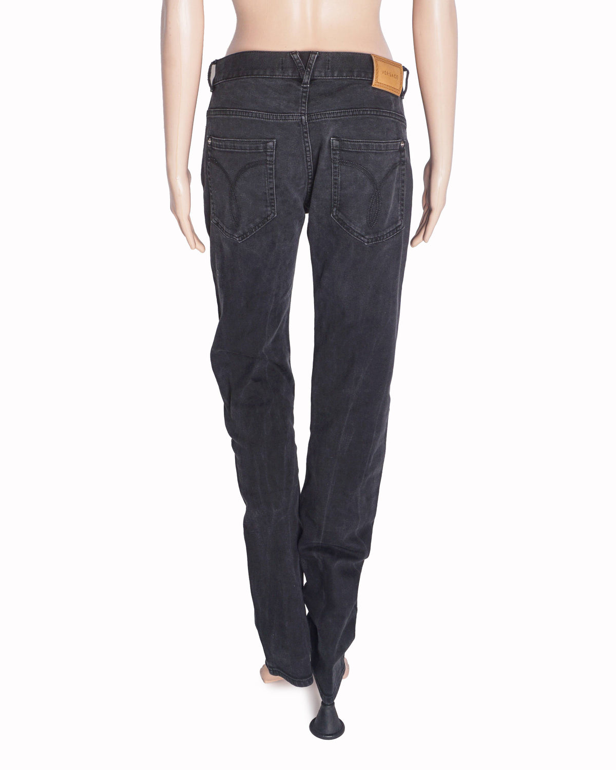 Versace Washed Black Denim Jeans