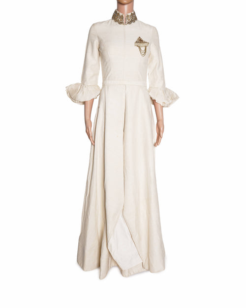 Shantanu & Nikhil Ivory long dress