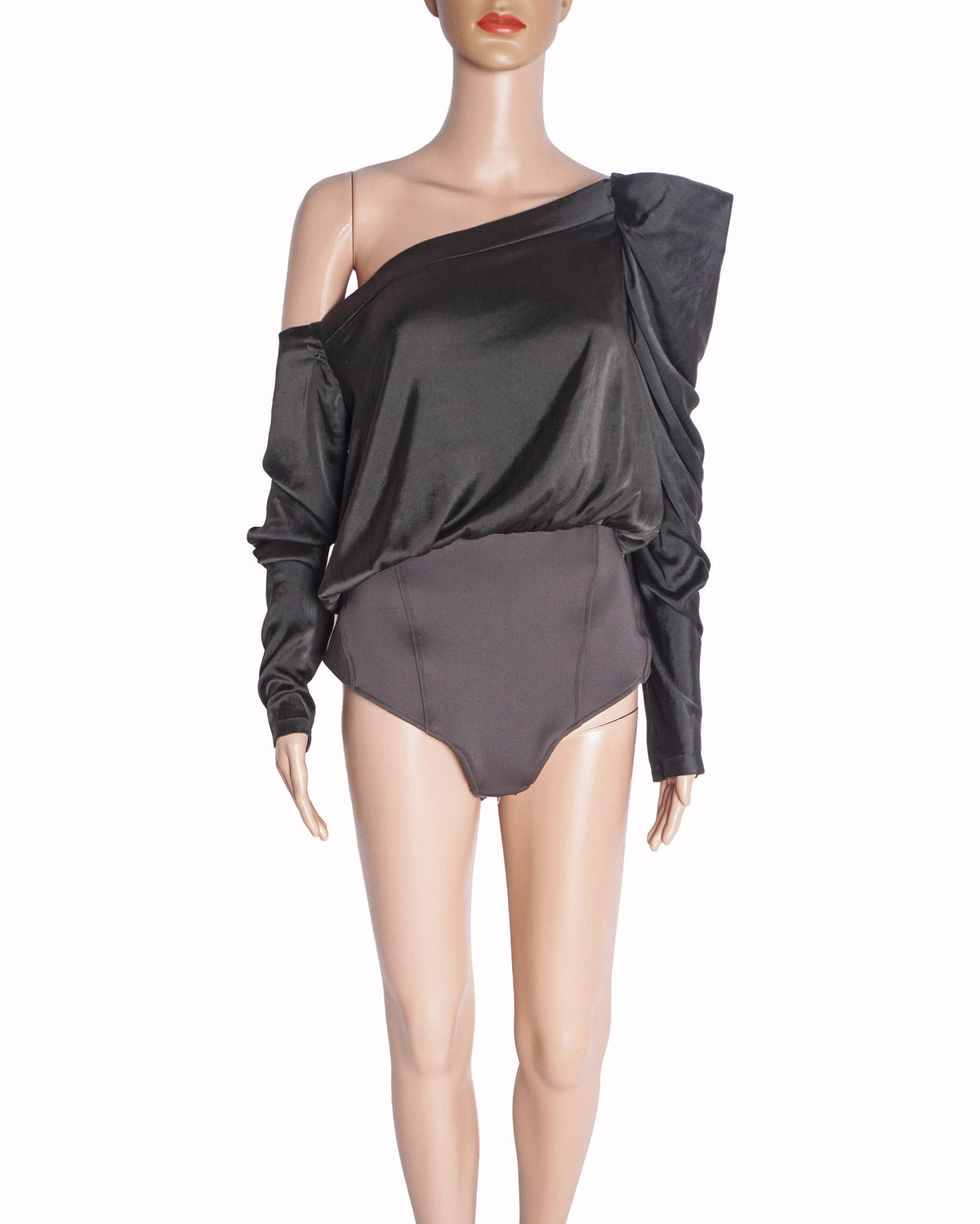 Silvia Tcherassi Off-The-Shoulder Silk Bodysuit
