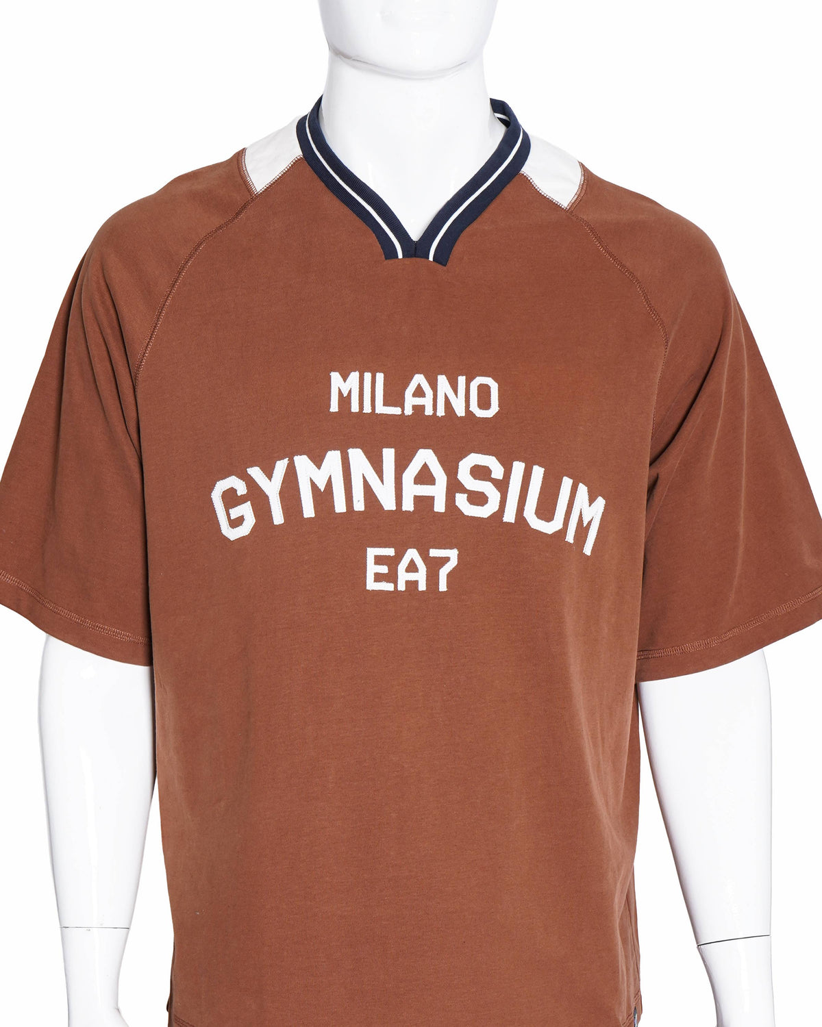 EA7 Emporio Armani Club House Regular Fit Crew-Neck Cotton T-Shirt
