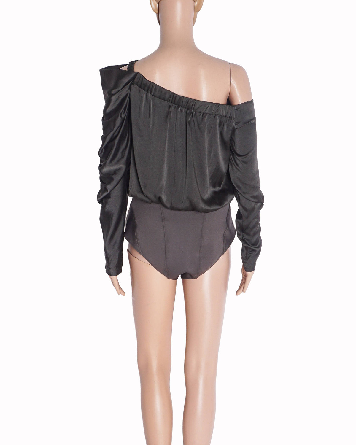 Silvia Tcherassi Off-The-Shoulder Silk Bodysuit
