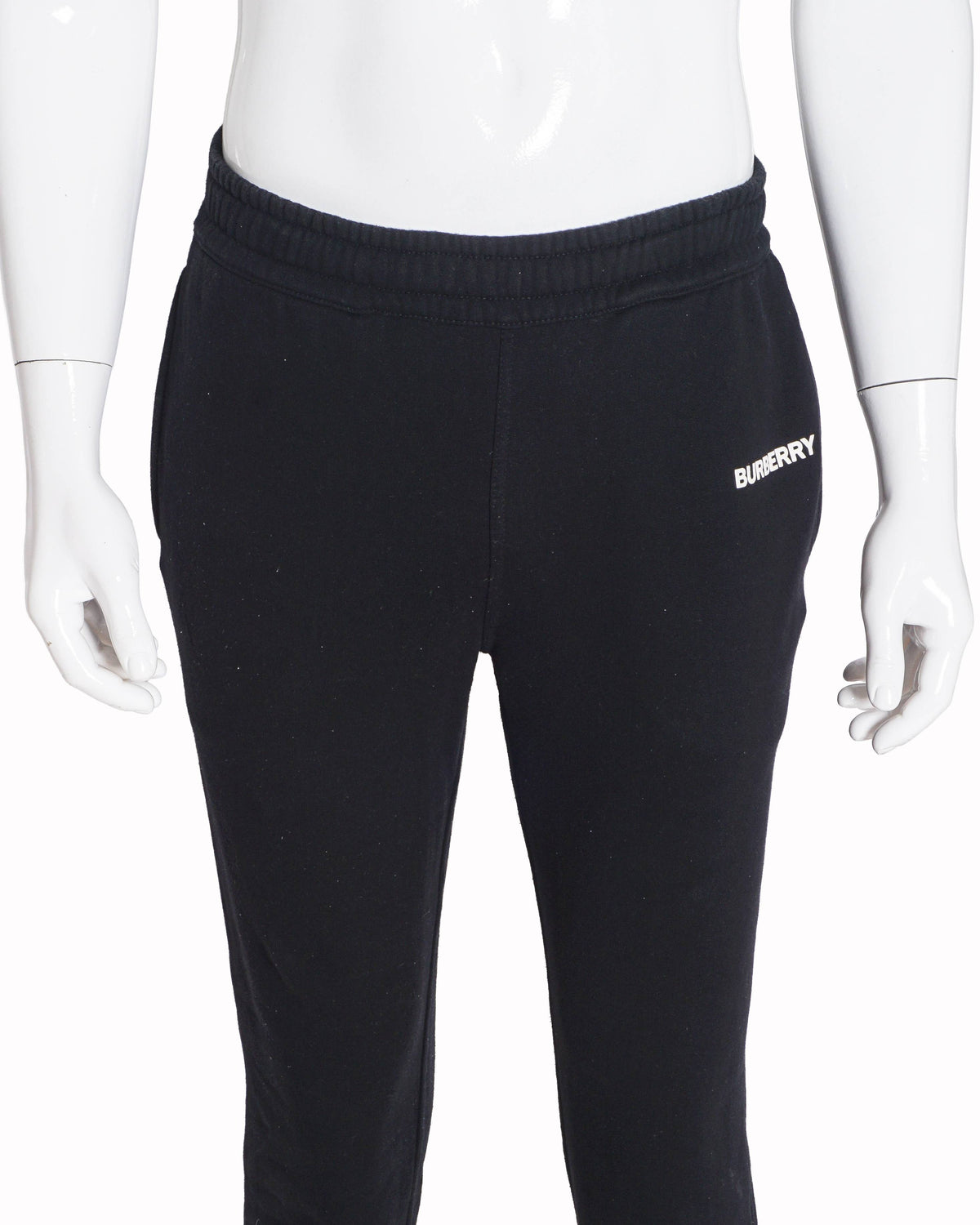 Burberry Black Logo Cotton Sweatpants