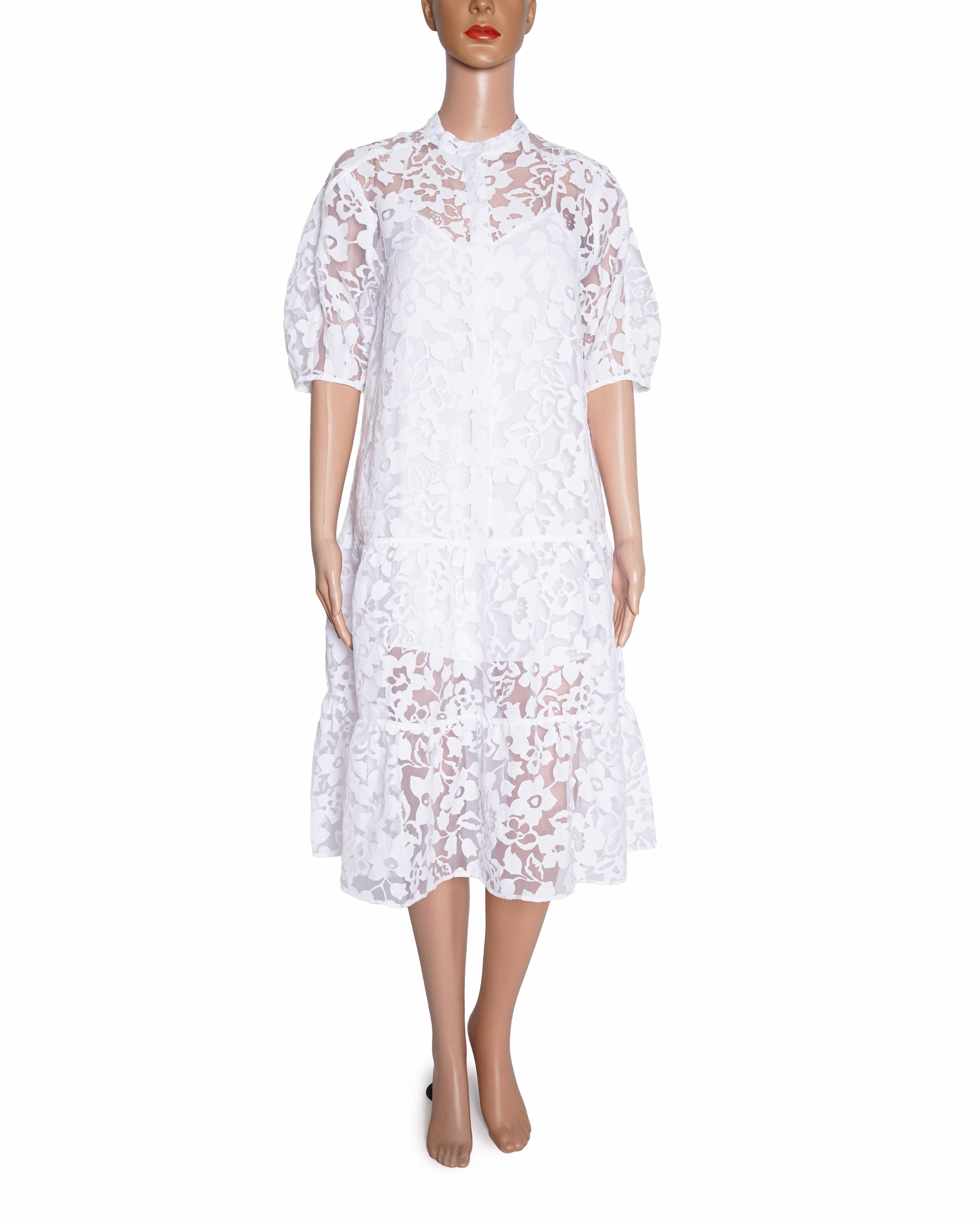 Ted Baker Button Detail Tiered Dress