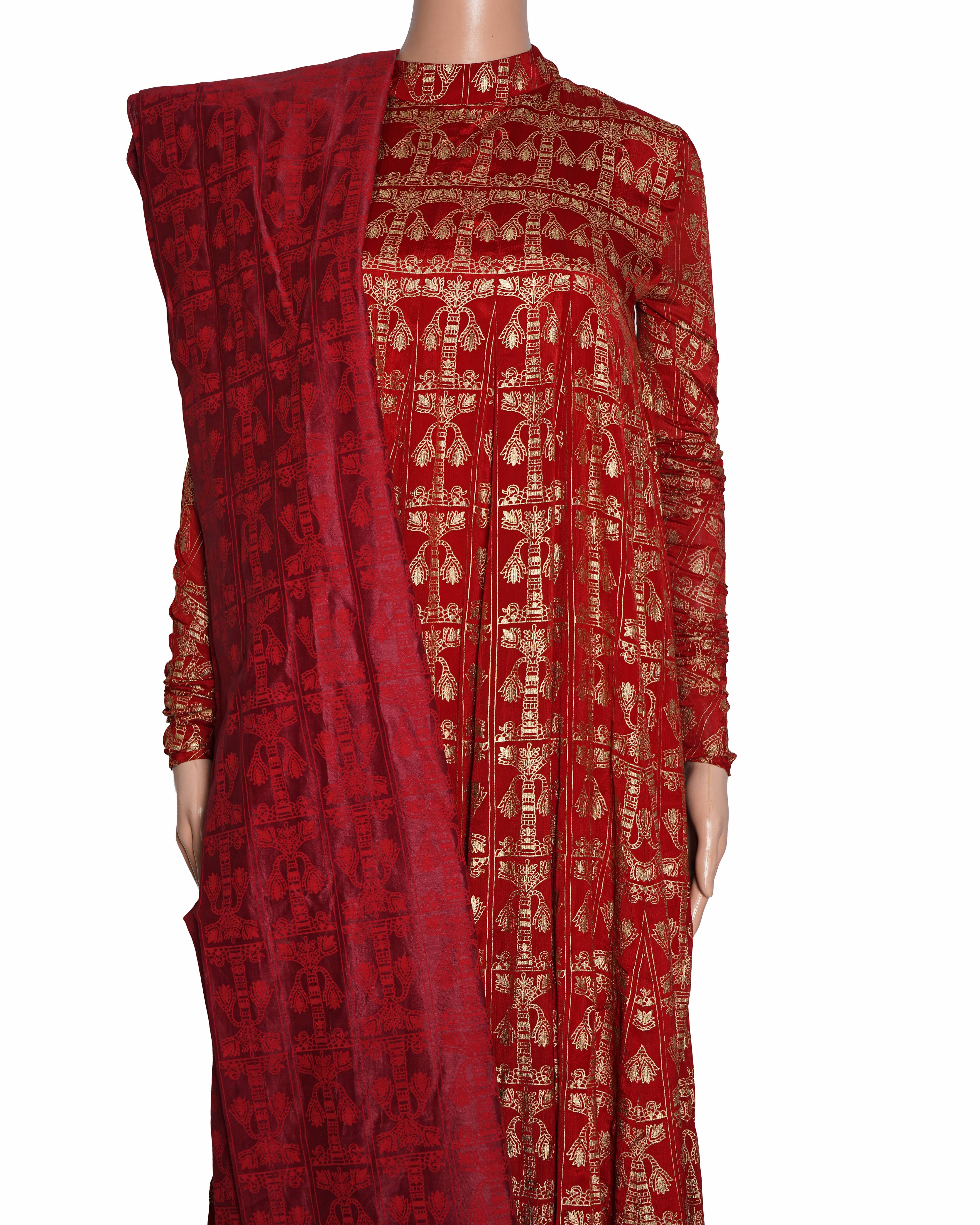 Masaba 
Masaba Scarlet Chanderi Anarkali Set