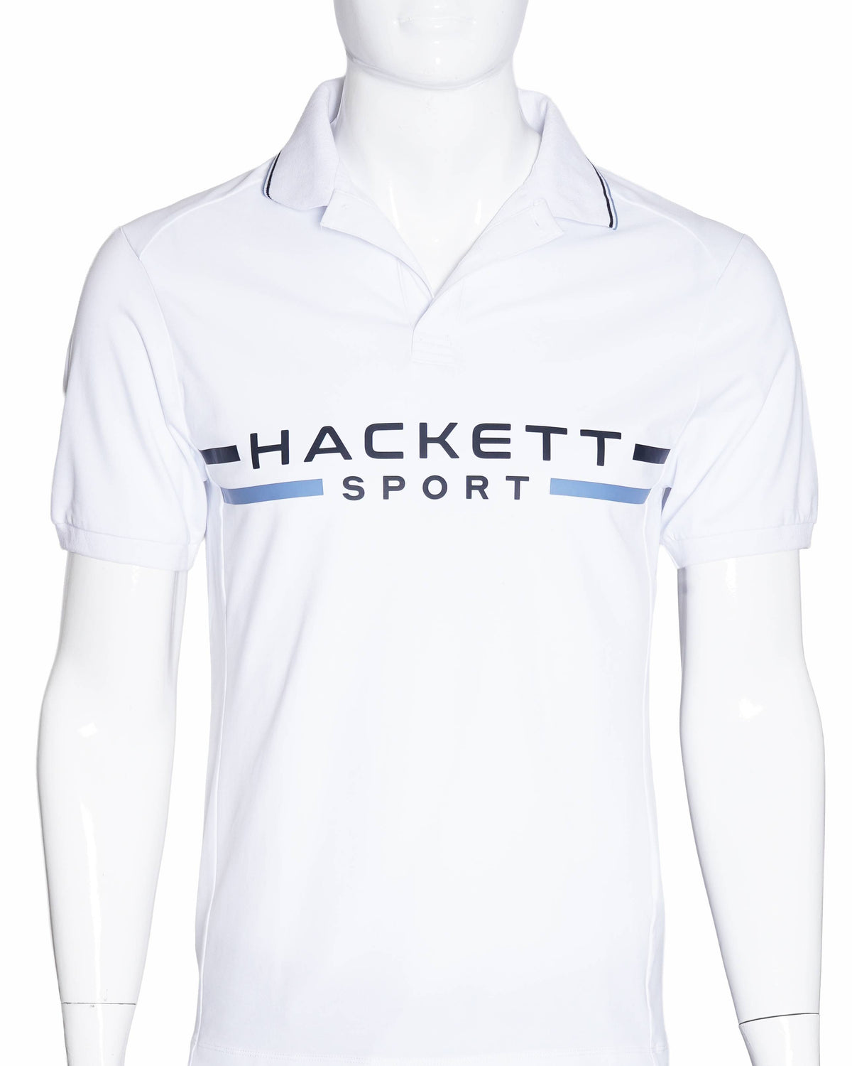 Hackett London White Regular Fit Printed Polo T-Shirt