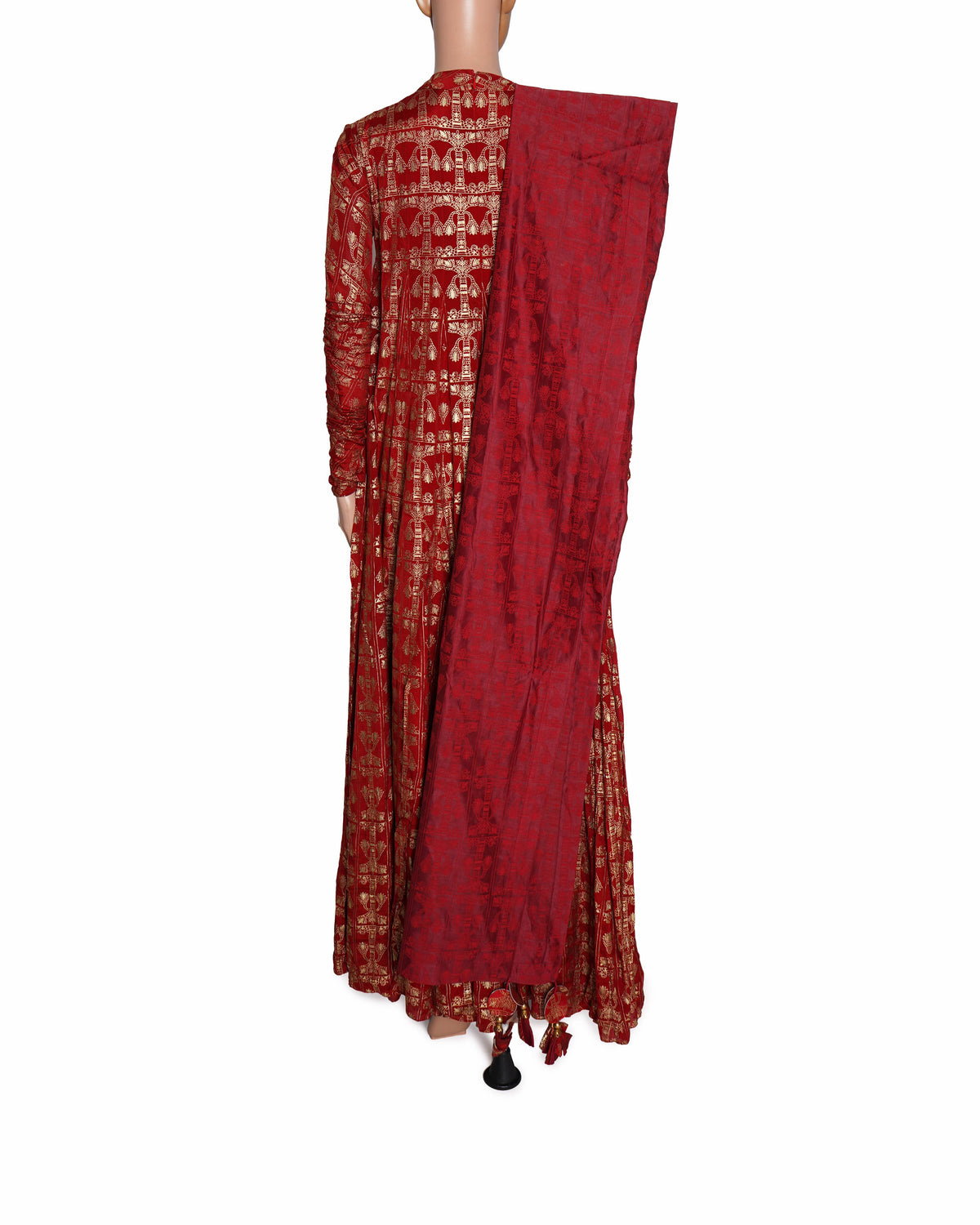 Masaba Scarlet Chanderi Anarkali Set