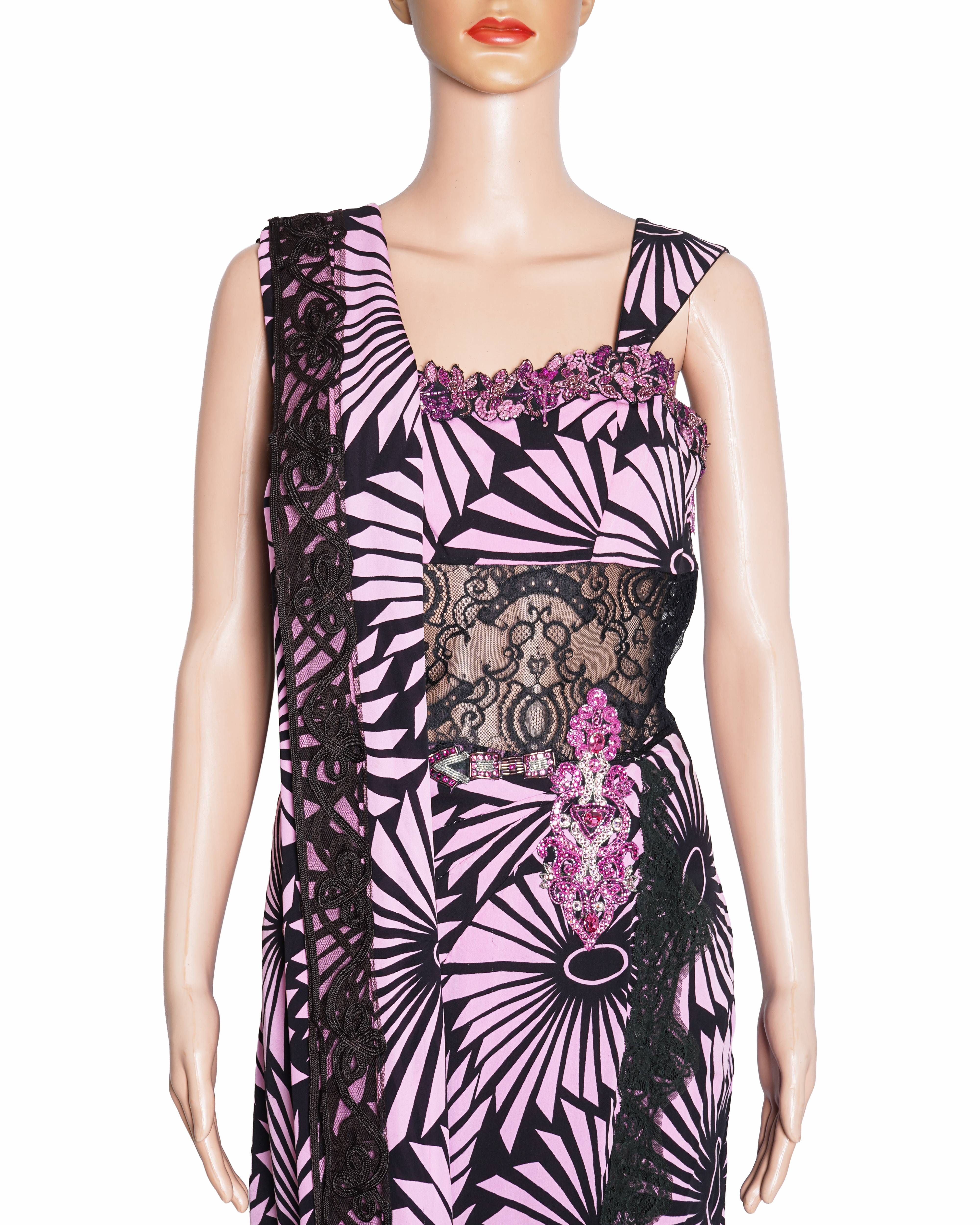 Suneet Varma pink and black kurta set of 3