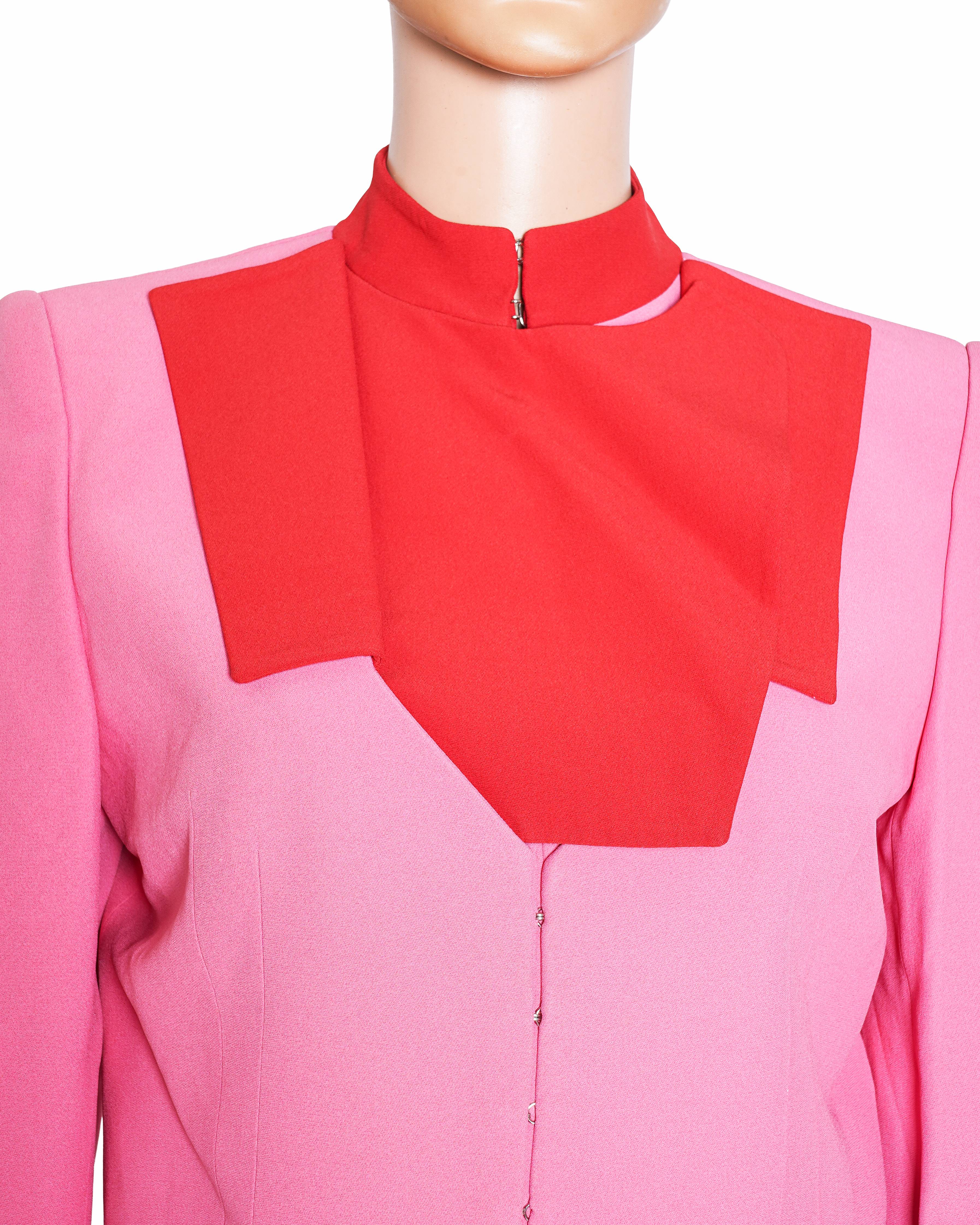 Alexander McQueen Two-Tone Cropped Blazer