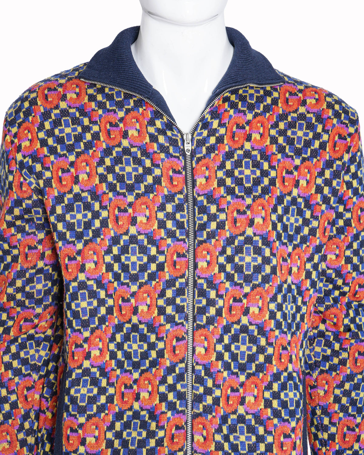 Gucci GG Monogram Jacquard Zip-Up Track Jacket