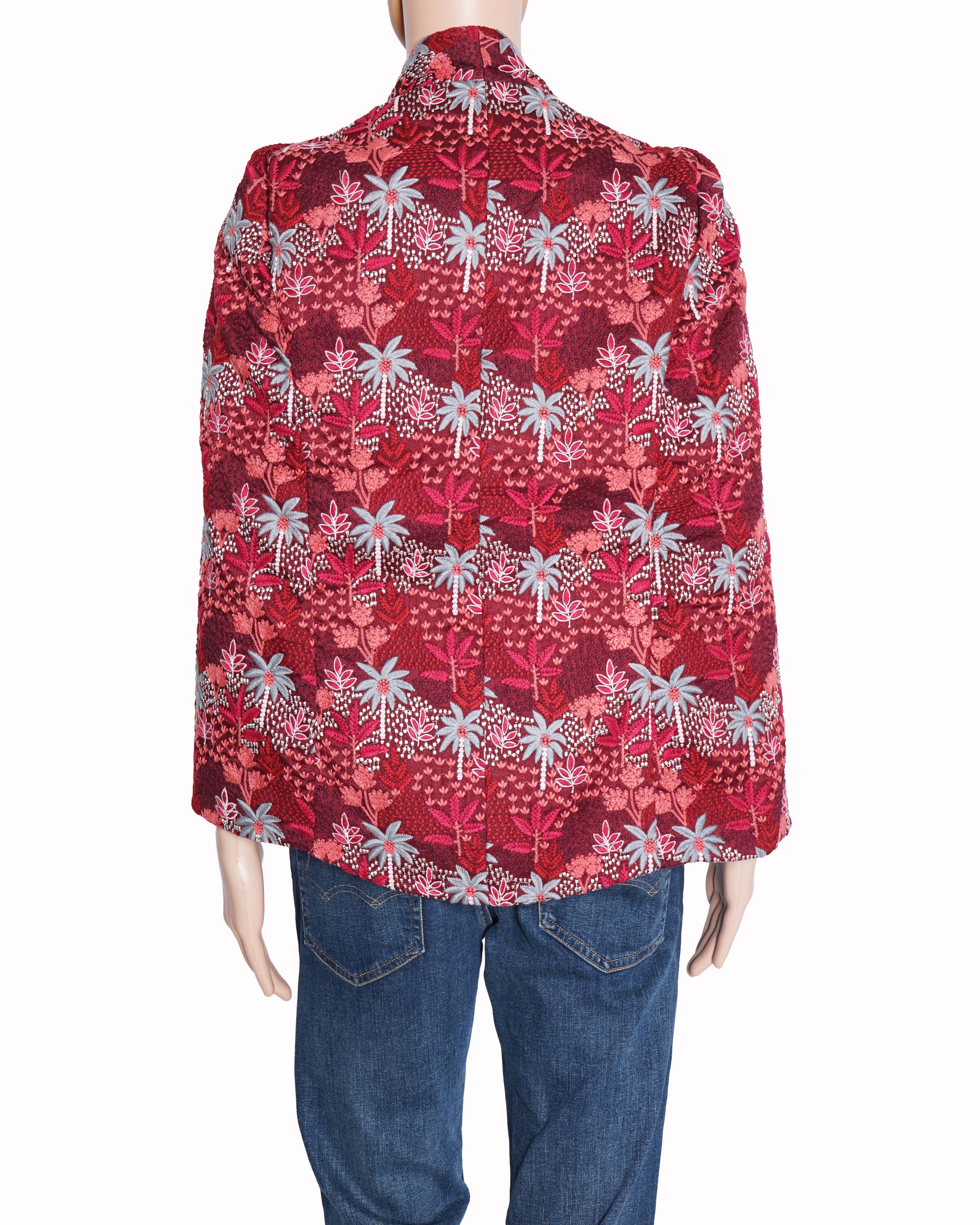 Vikram Phadnis Women's Embroidered Jacket In Red