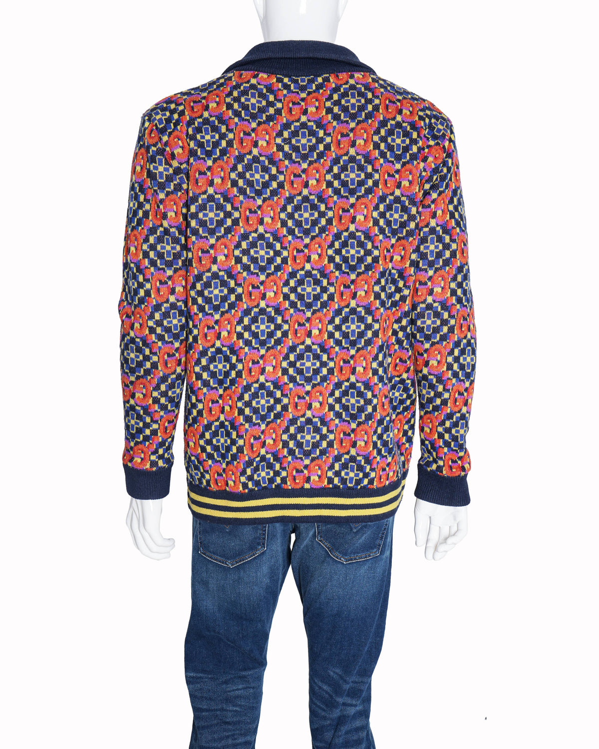 Gucci GG Monogram Jacquard Zip-Up Track Jacket
